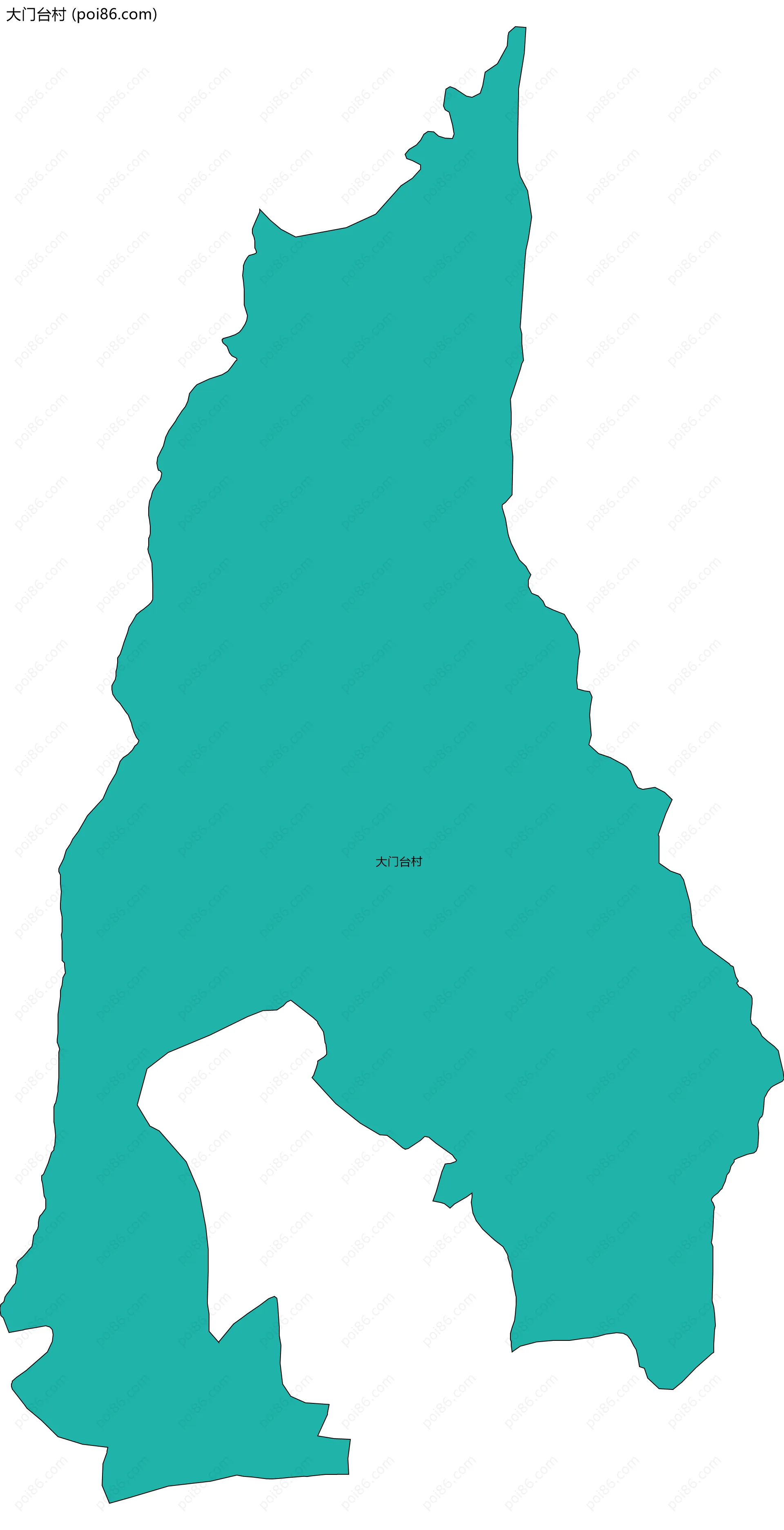 大门台村边界地图