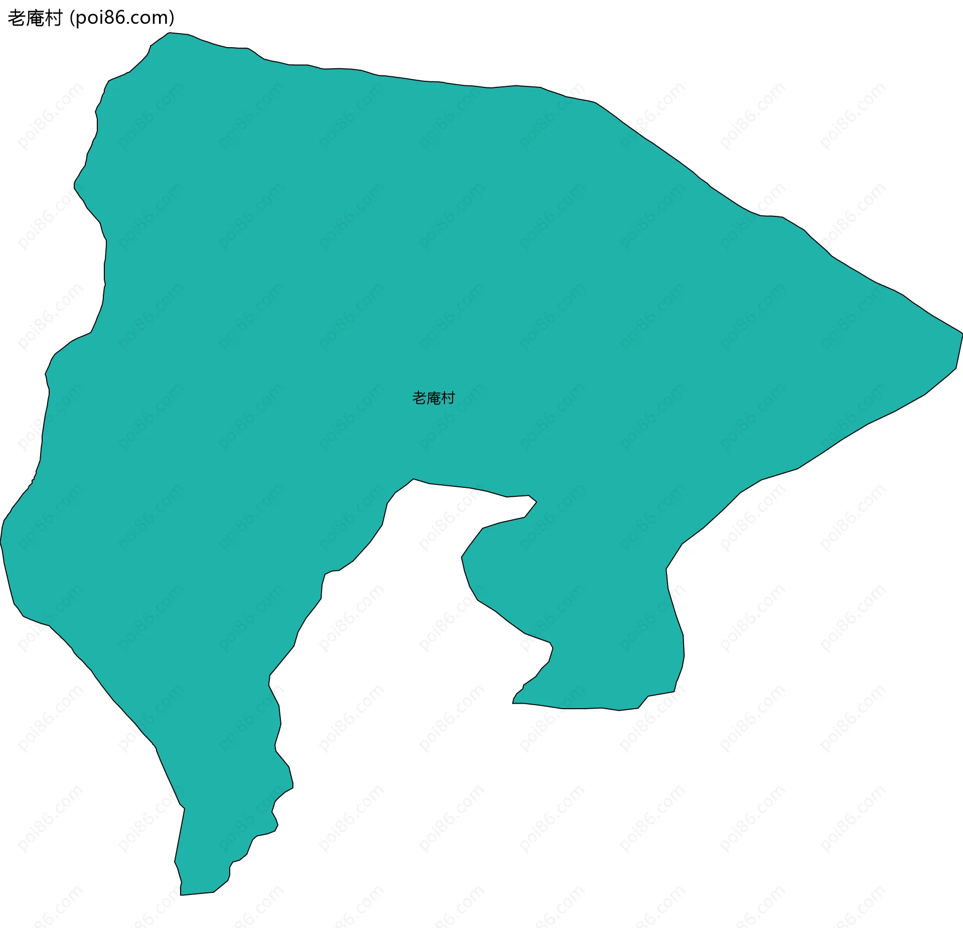 老庵村边界地图