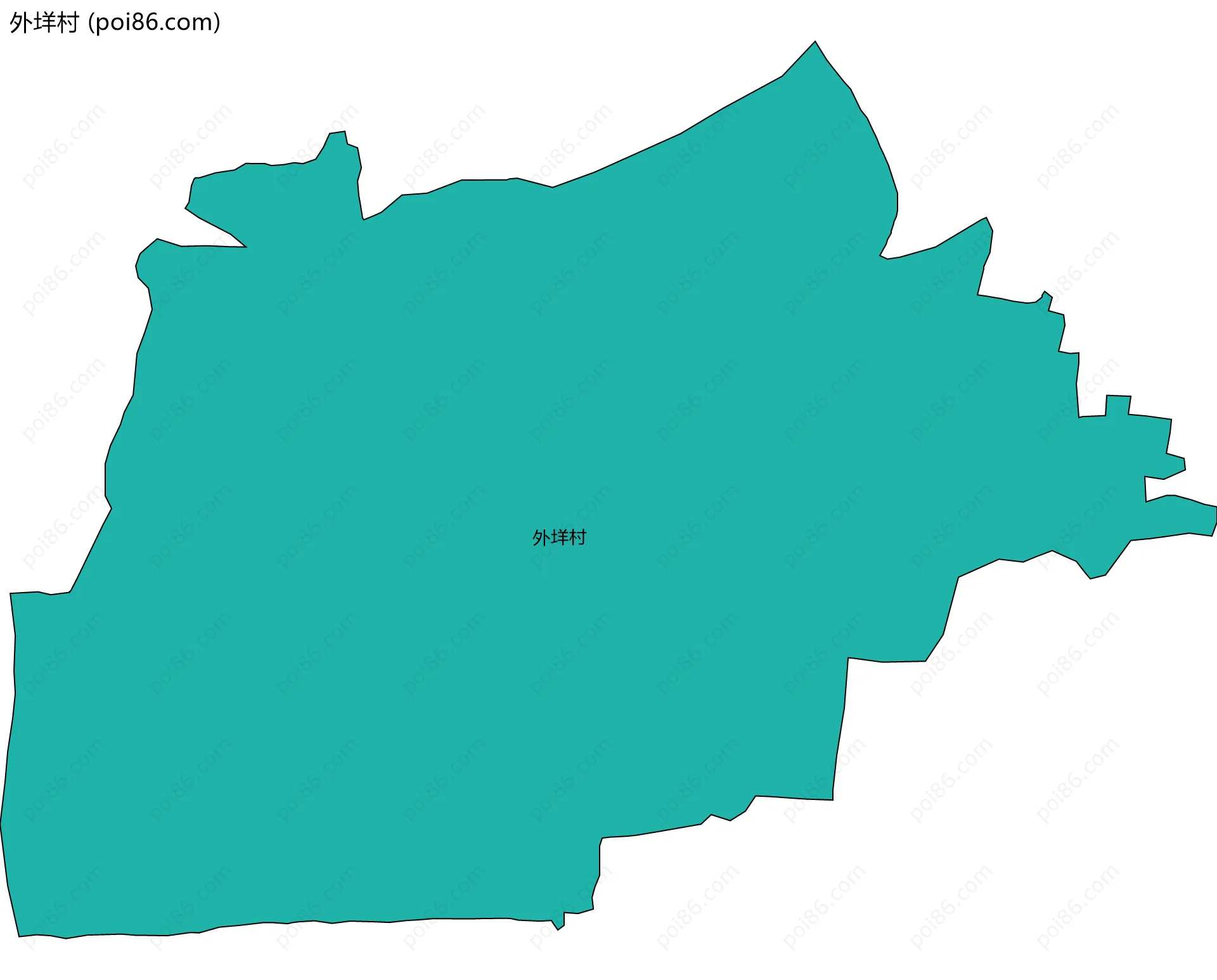 外垟村边界地图