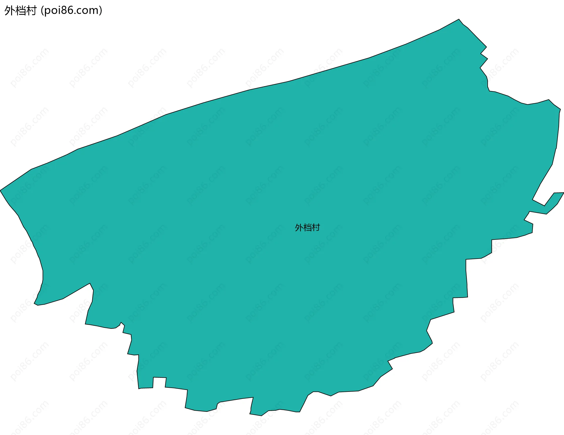 外档村边界地图