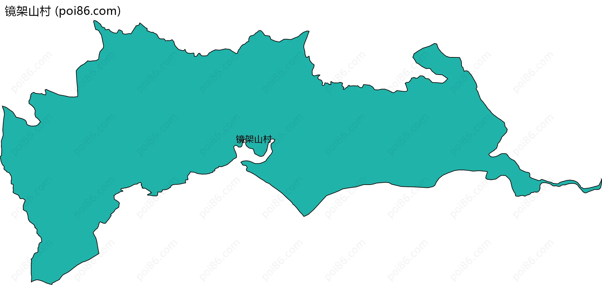 镜架山村边界地图