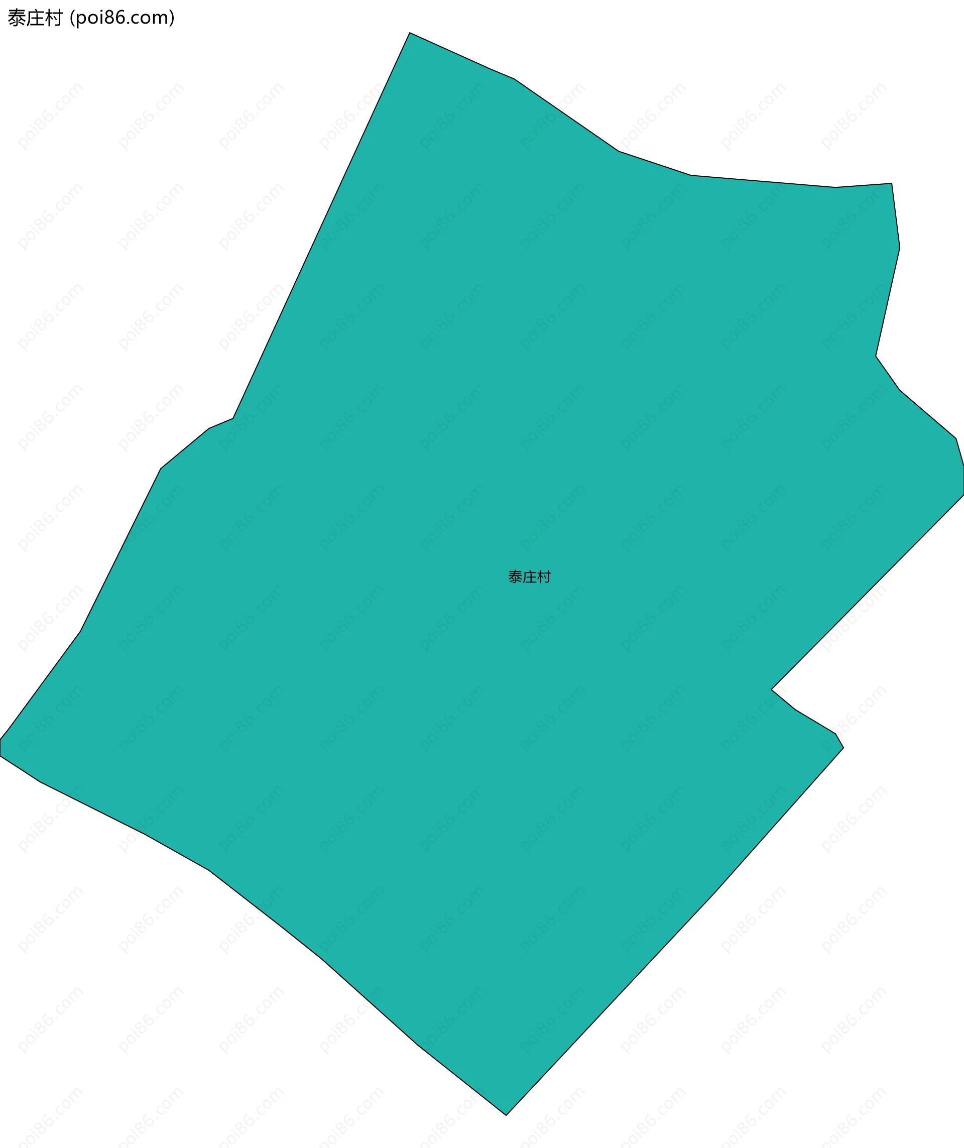泰庄村边界地图