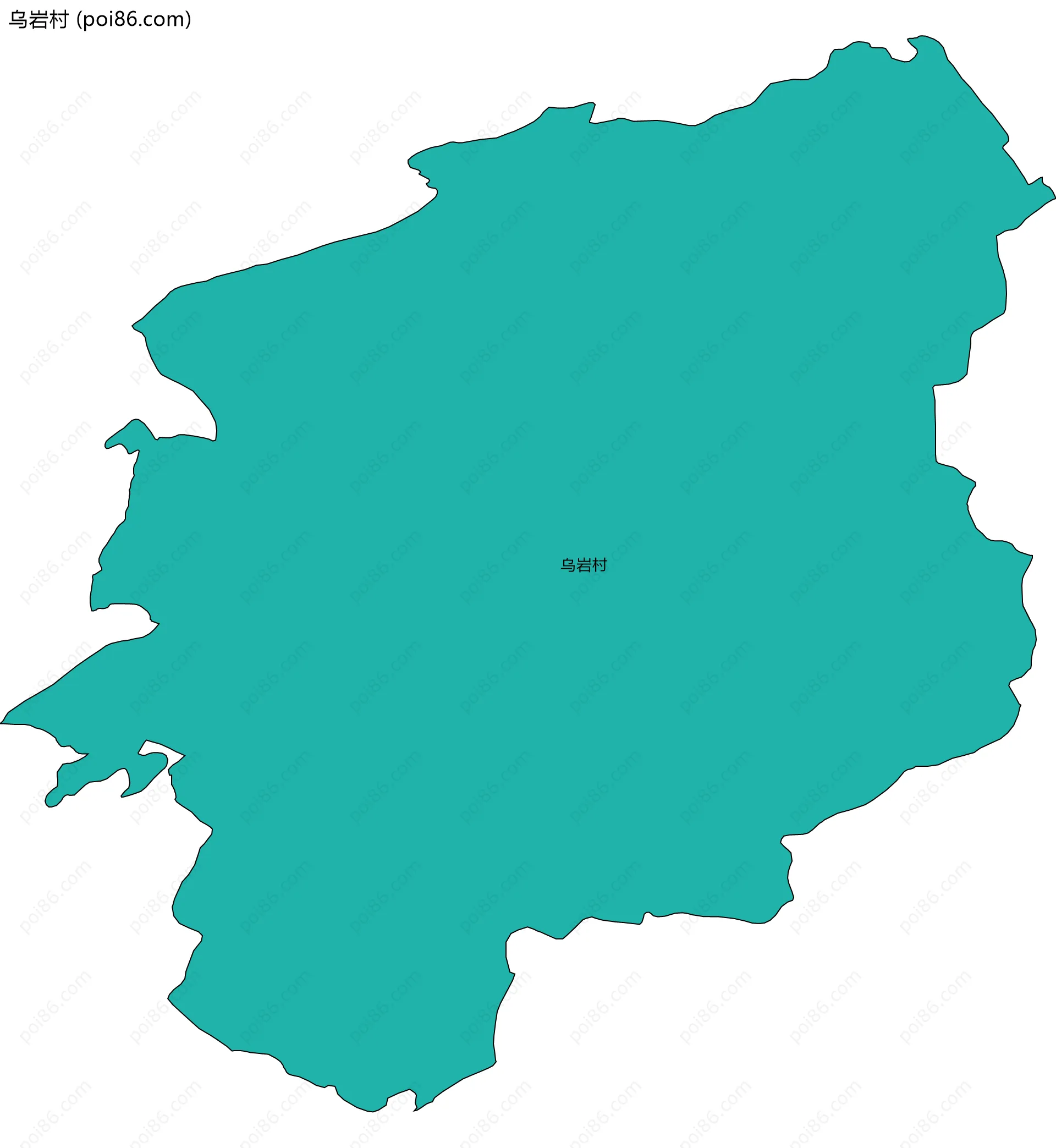乌岩村边界地图