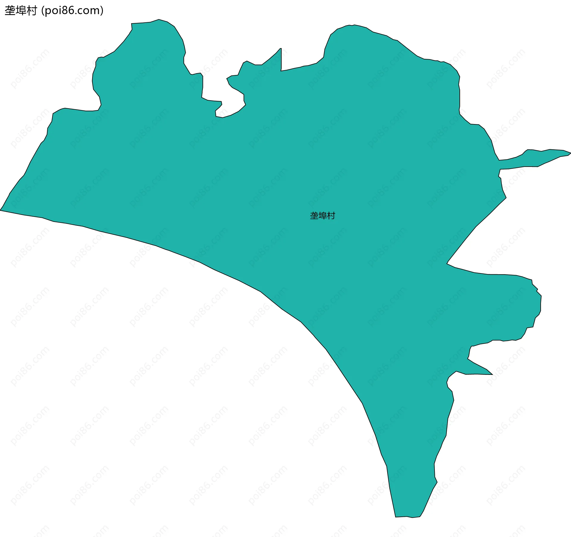 垄埠村边界地图