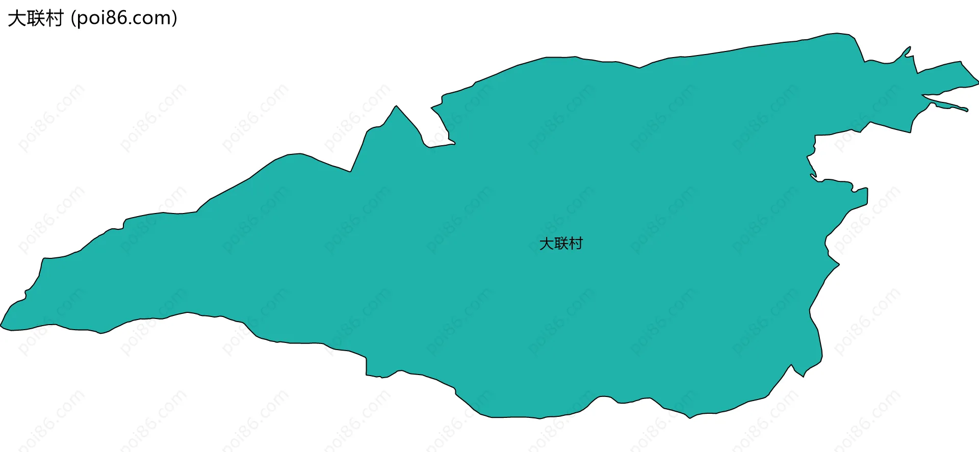 大联村边界地图