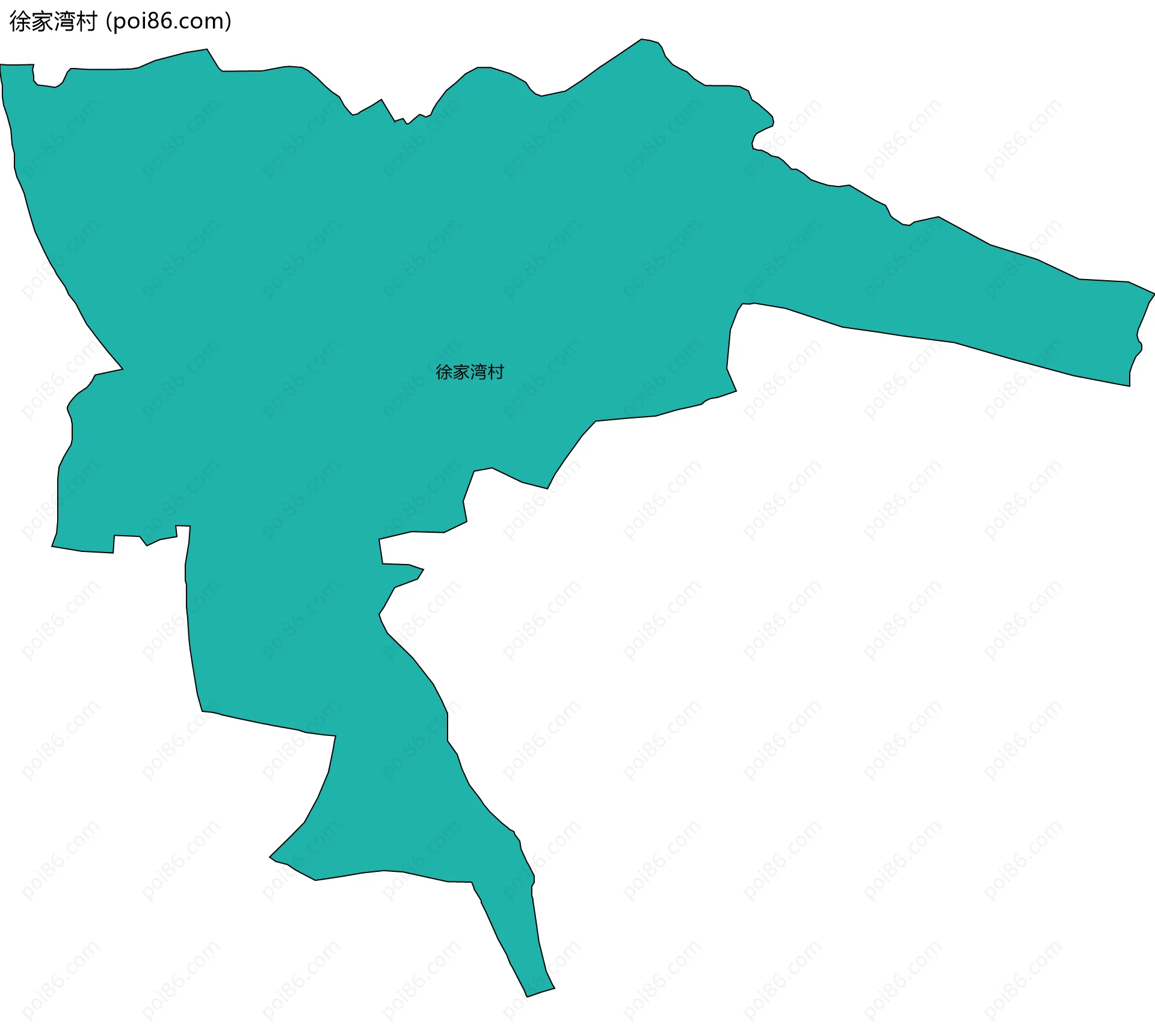 徐家湾村边界地图