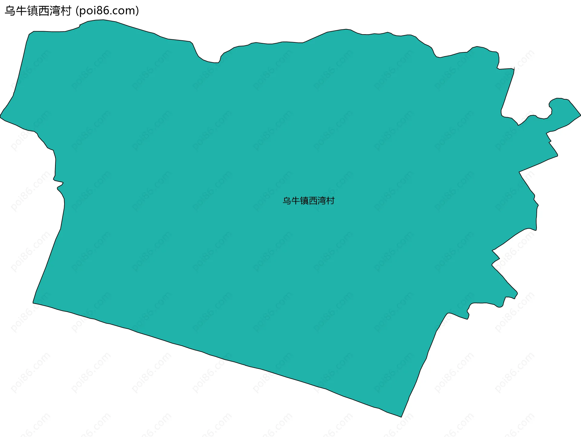 乌牛镇西湾村边界地图