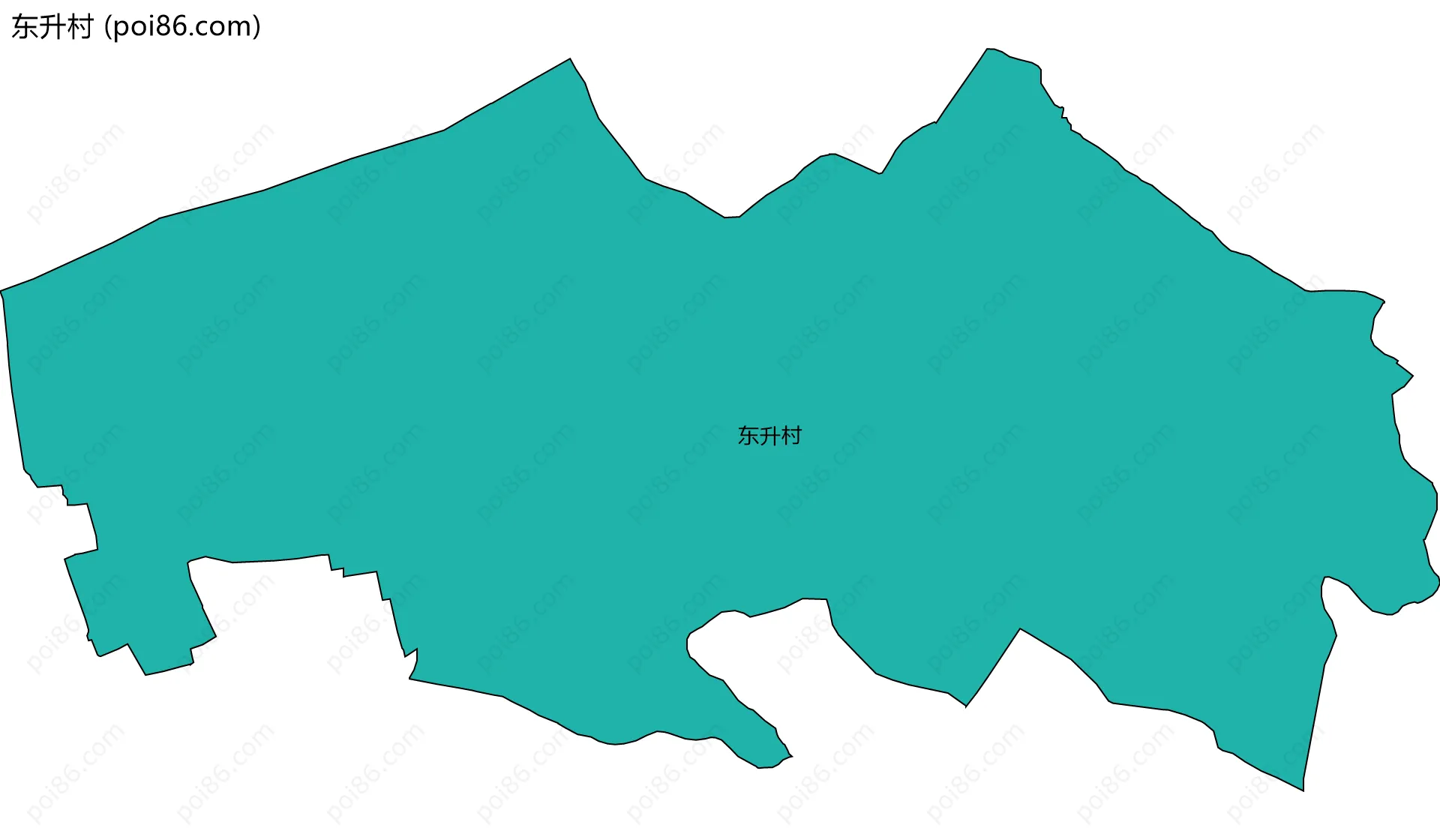 东升村边界地图