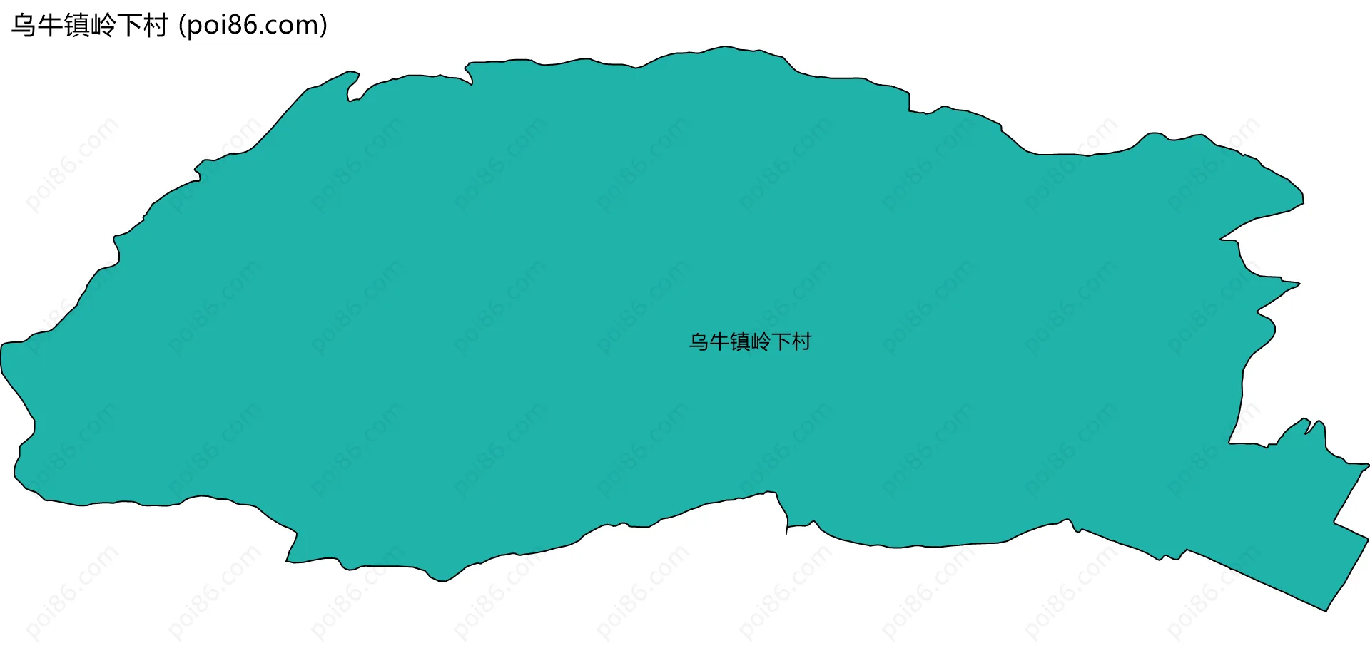 乌牛镇岭下村边界地图