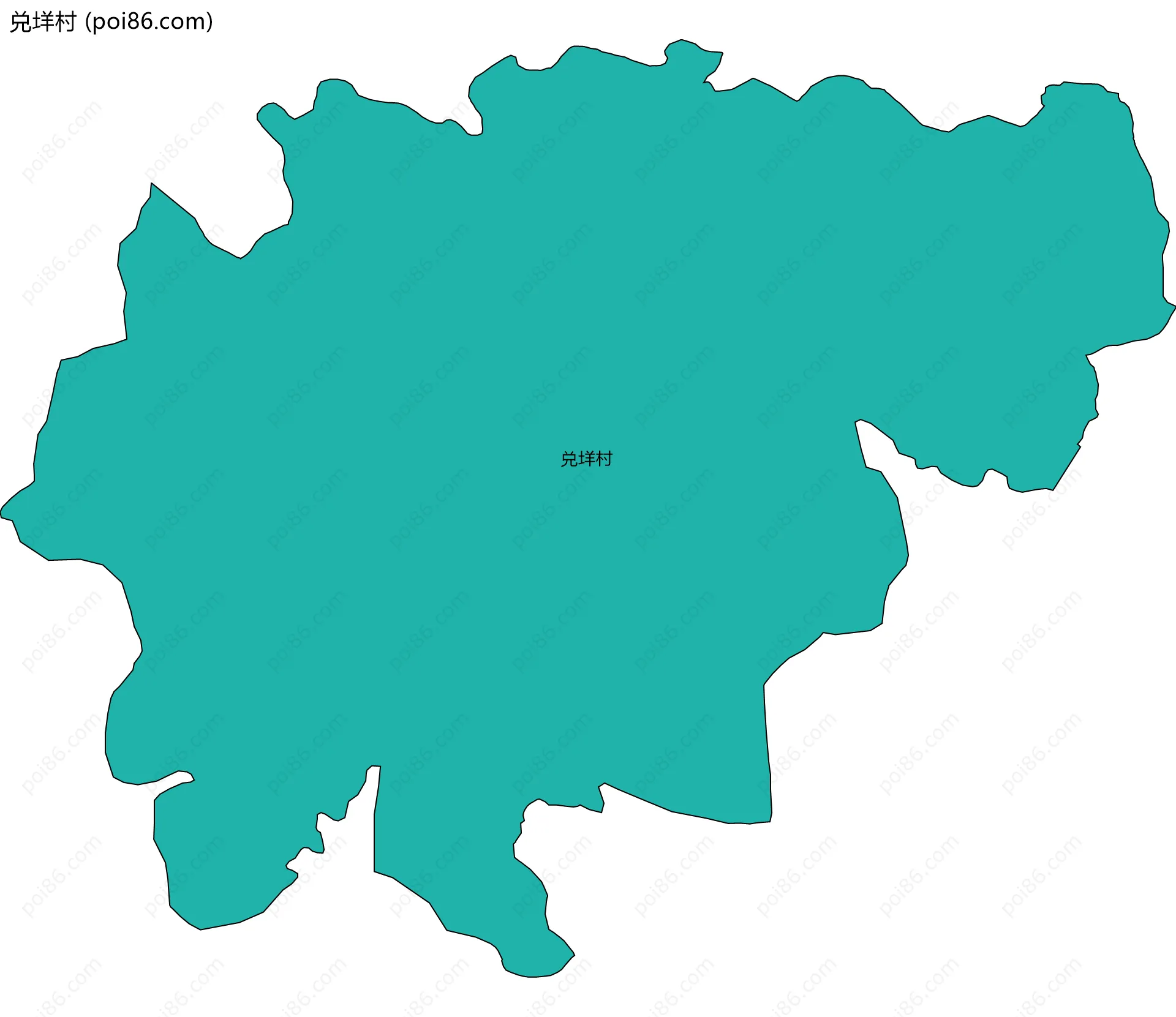 兑垟村边界地图