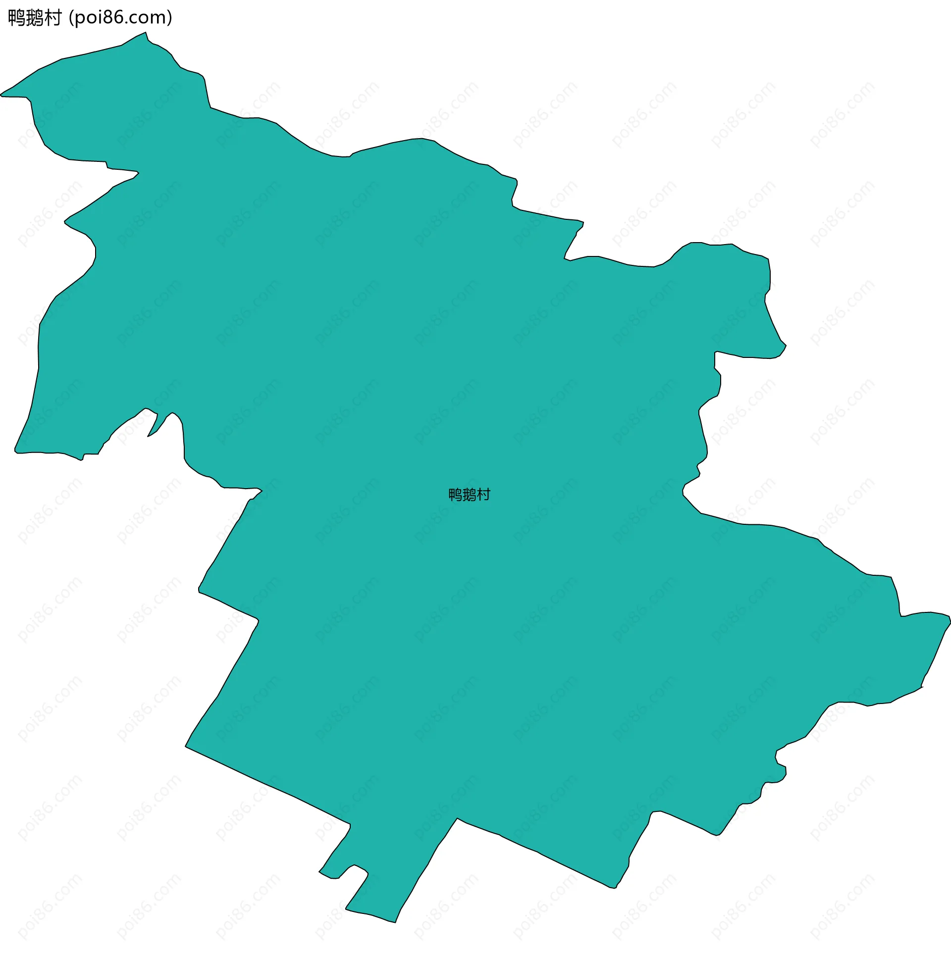 鸭鹅村边界地图