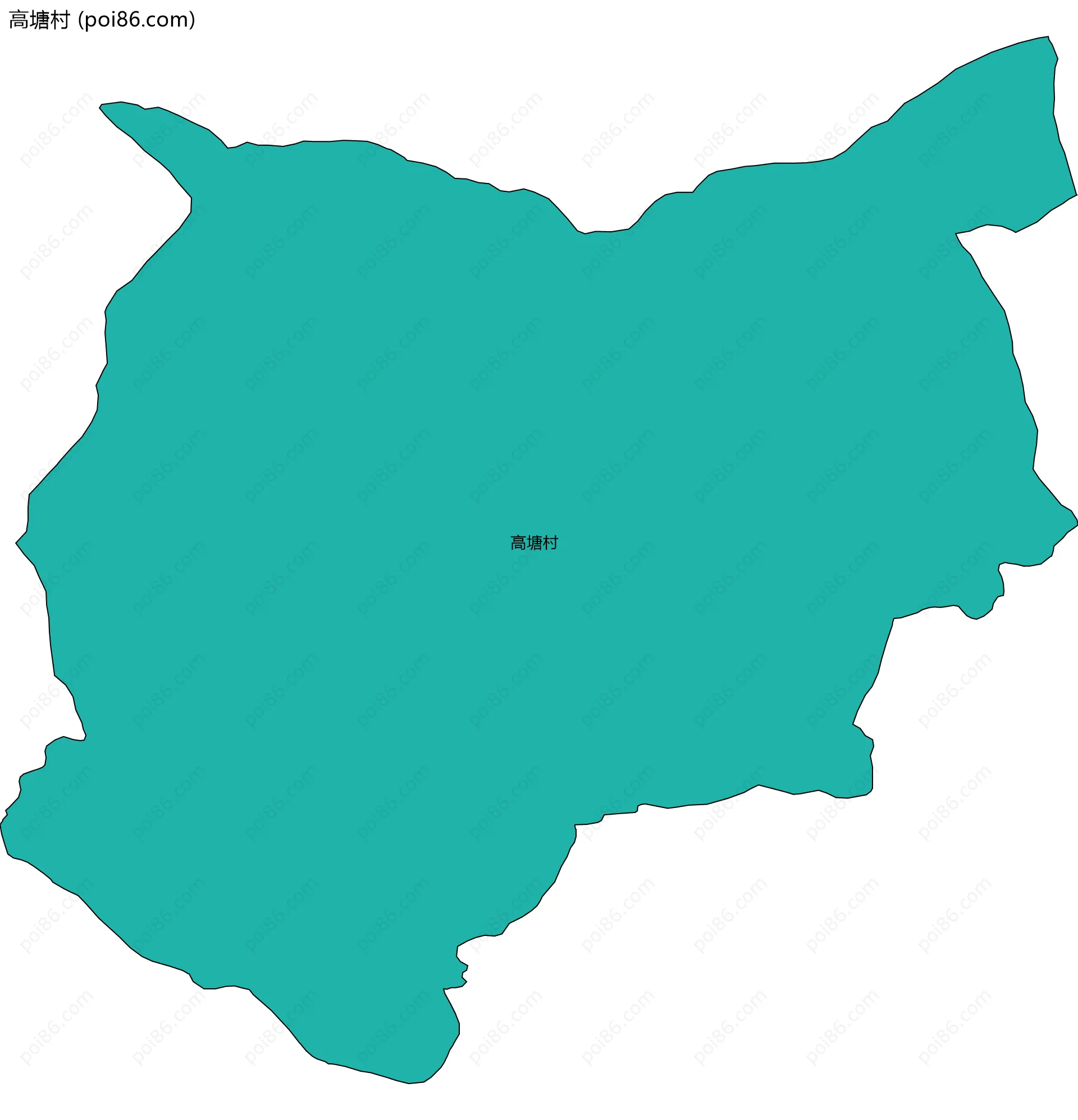 高塘村边界地图