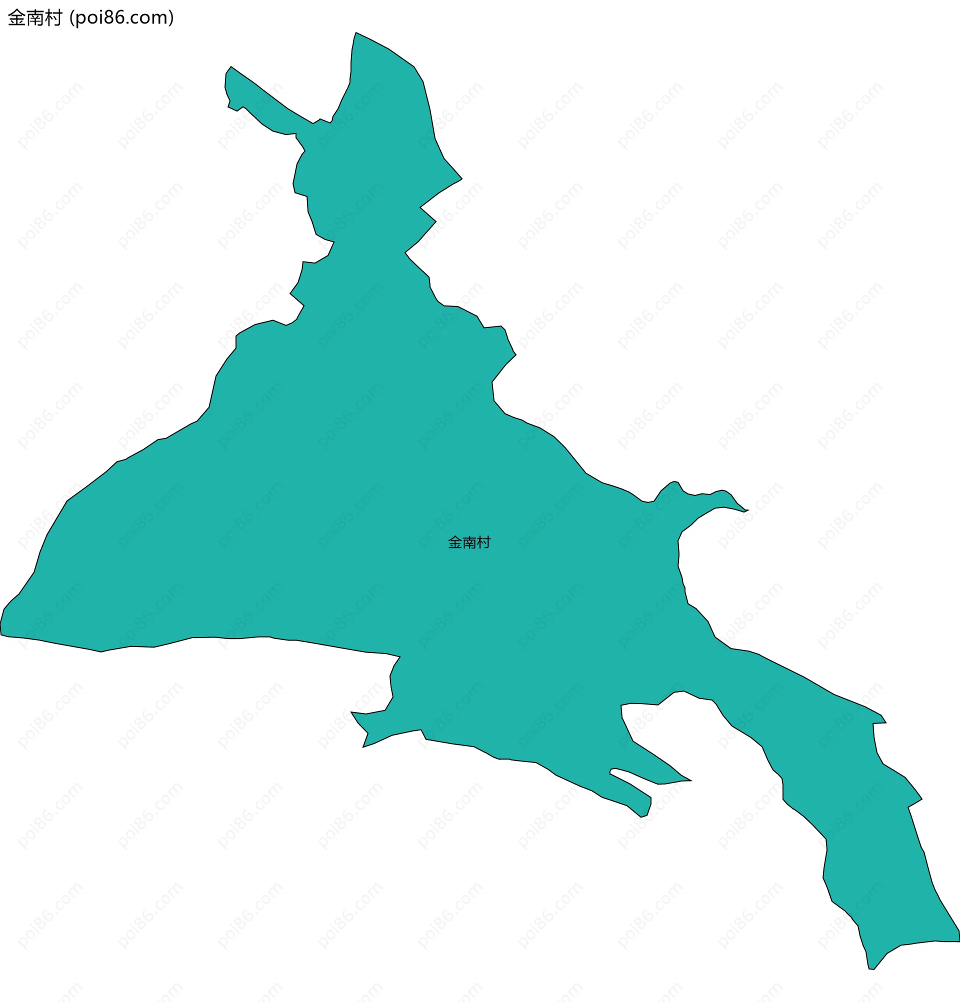 金南村边界地图