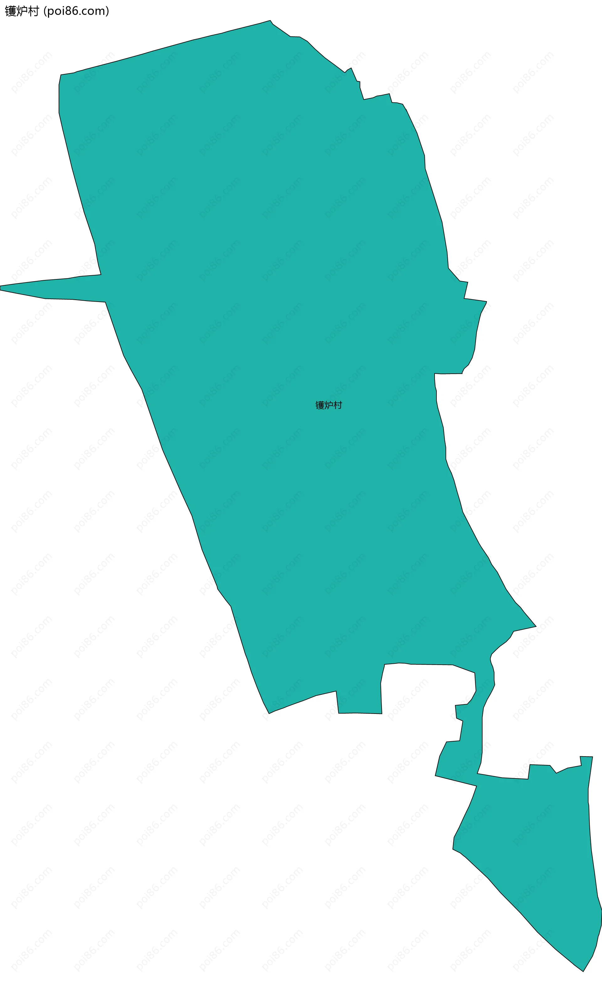 镬炉村边界地图