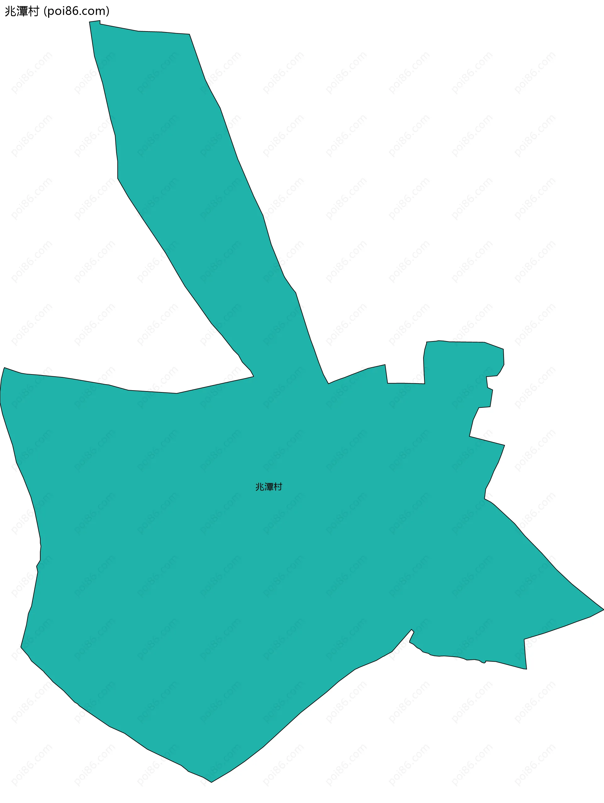 兆潭村边界地图