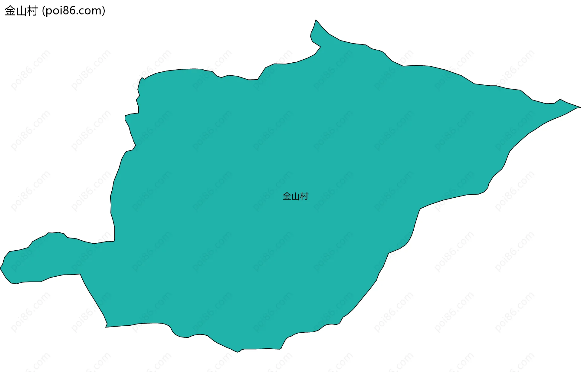 金山村边界地图