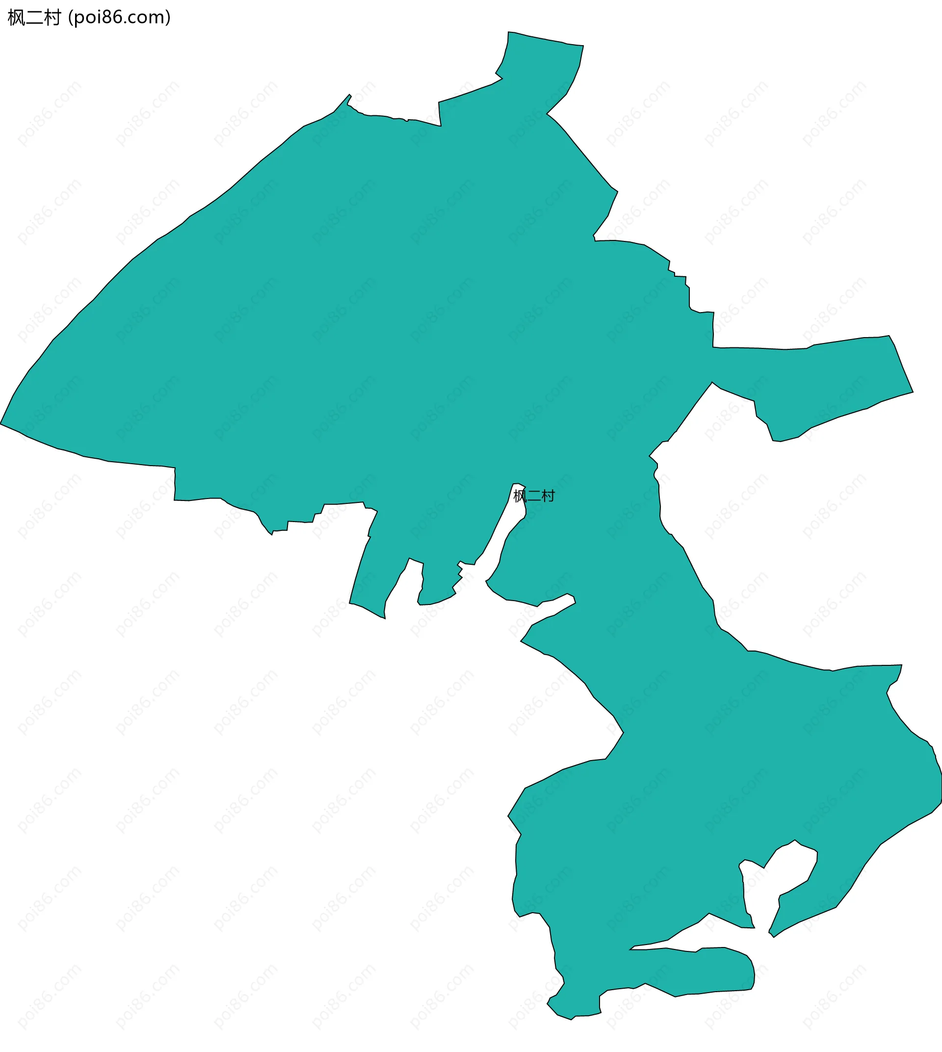 枫二村边界地图