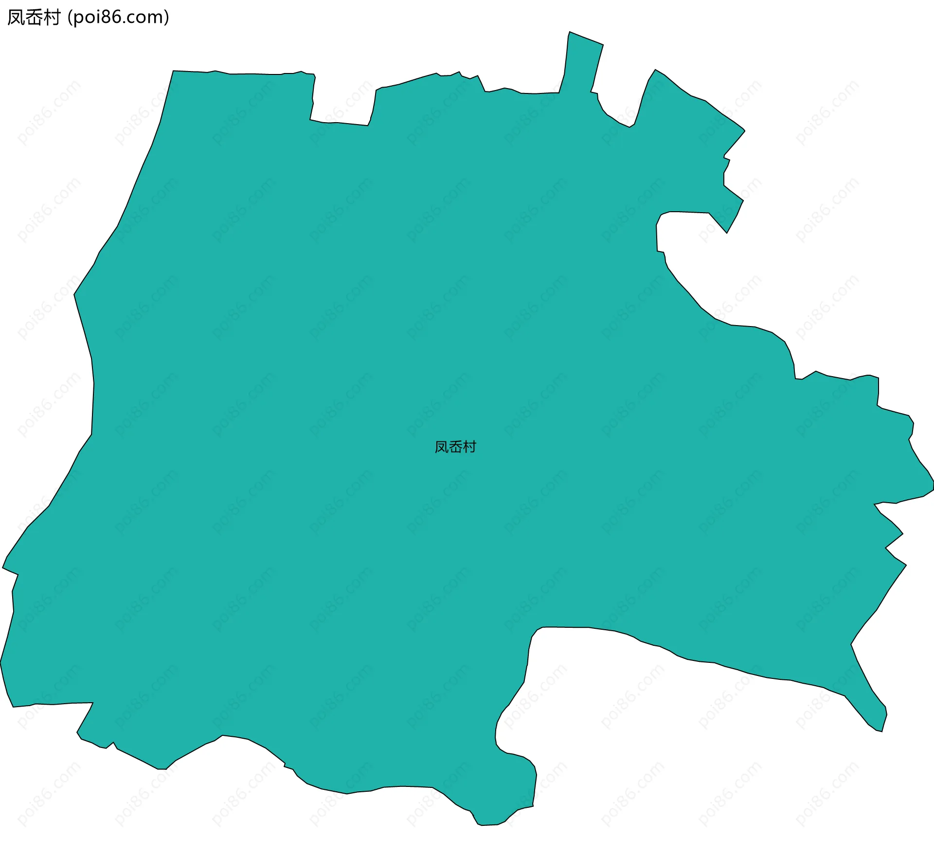 凤岙村边界地图