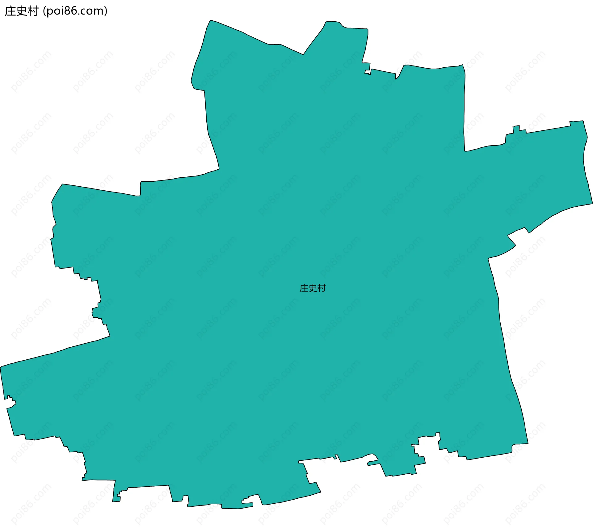 庄史村边界地图