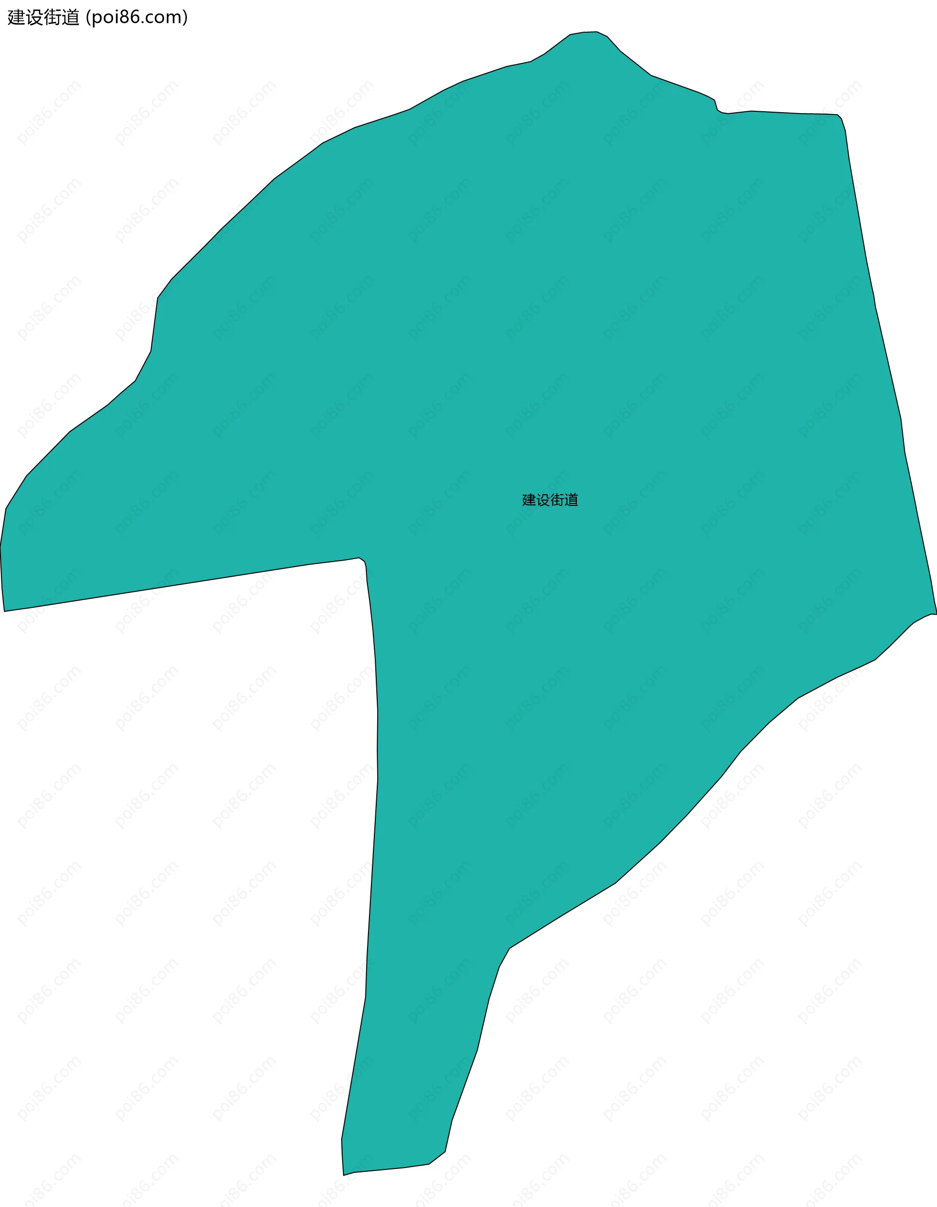 建设街道边界地图