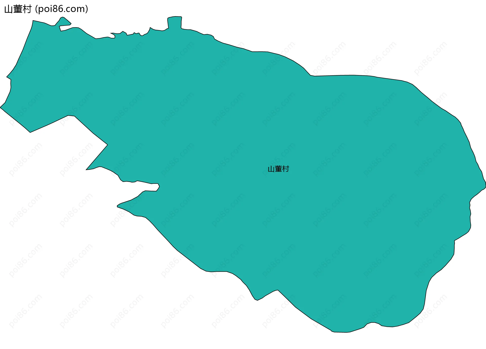 山董村边界地图