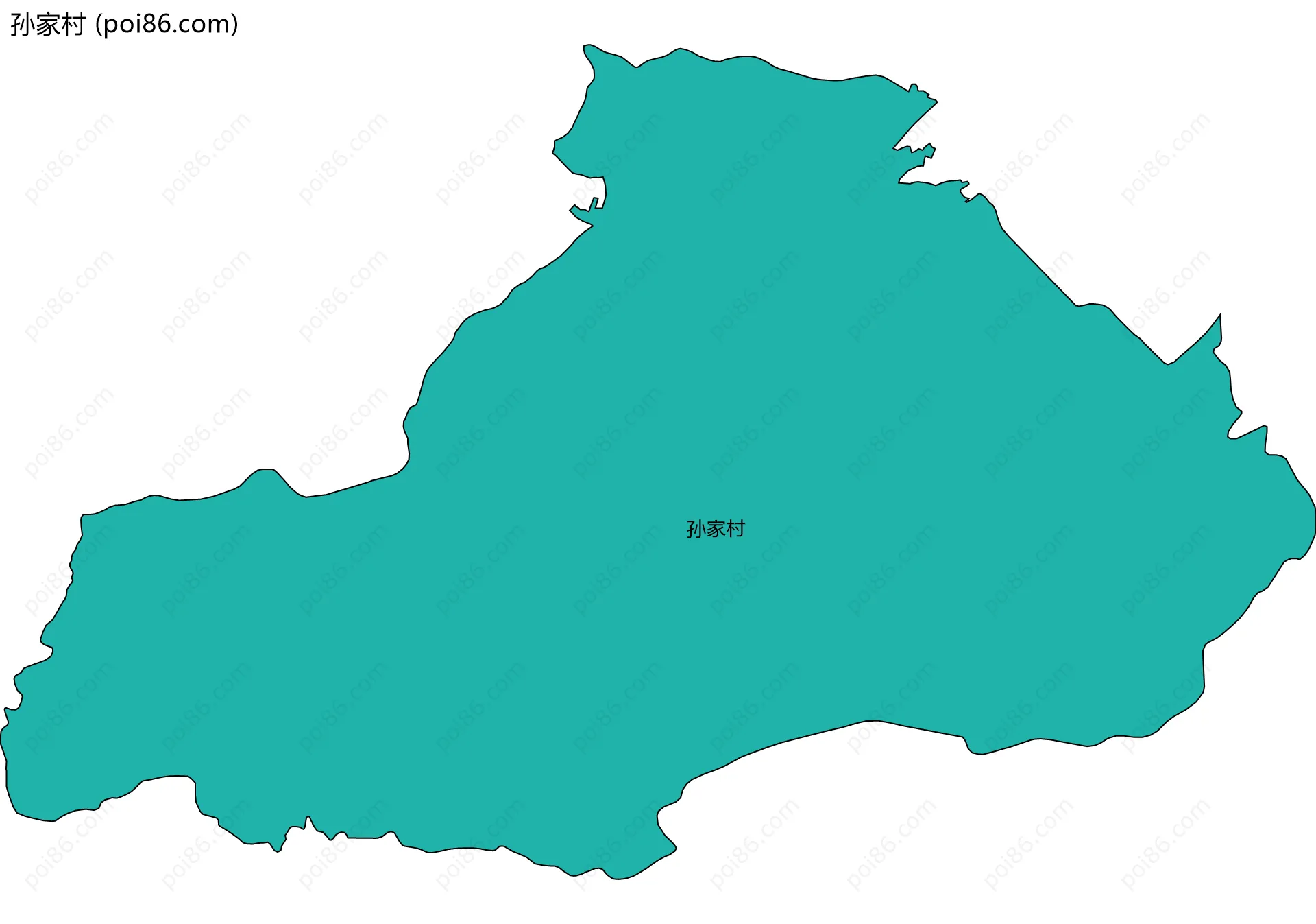孙家村边界地图