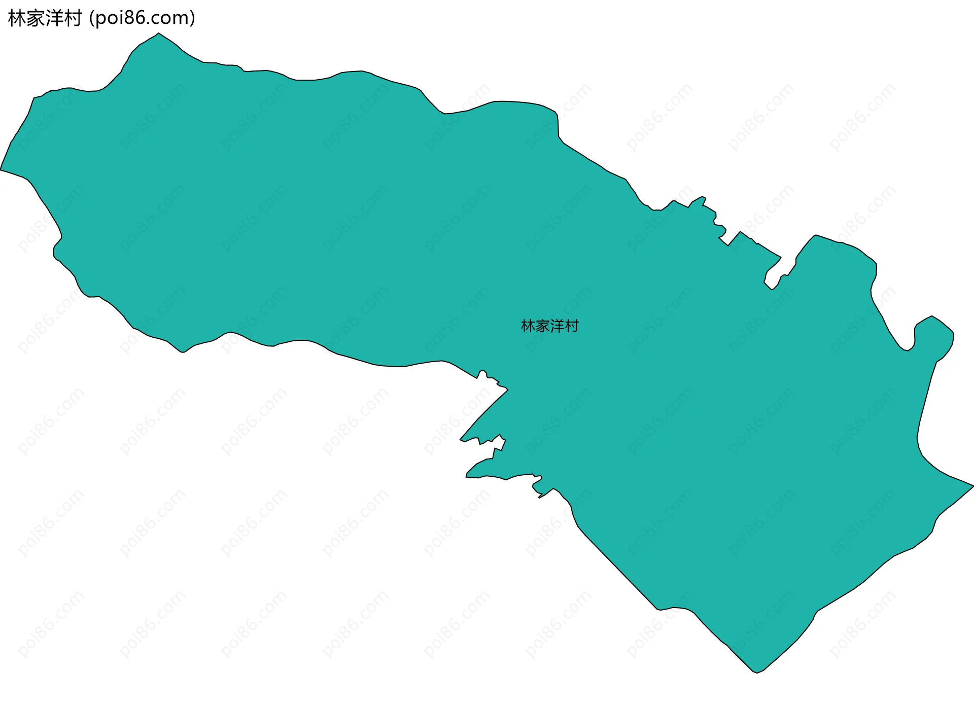 林家洋村边界地图
