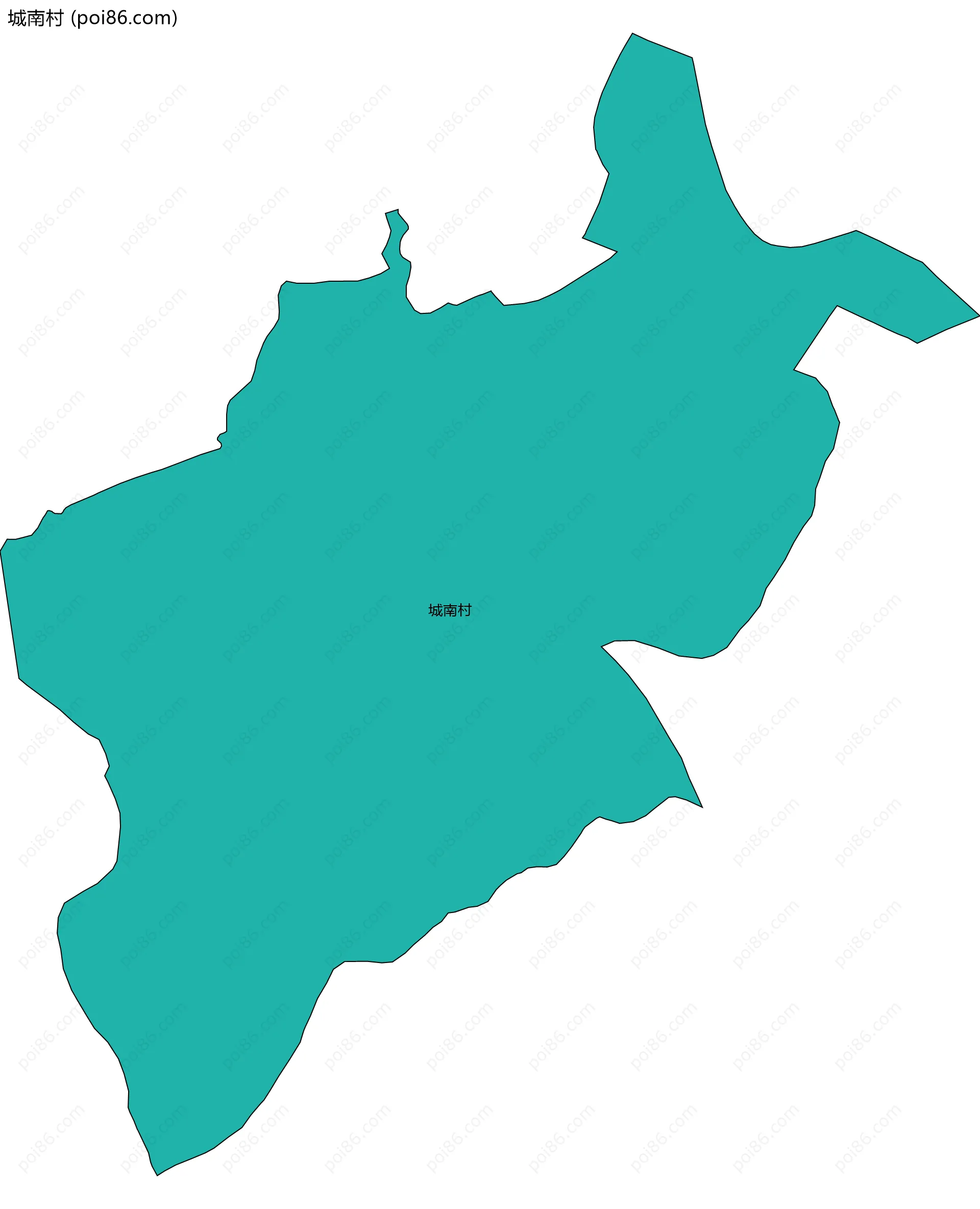 城南村边界地图