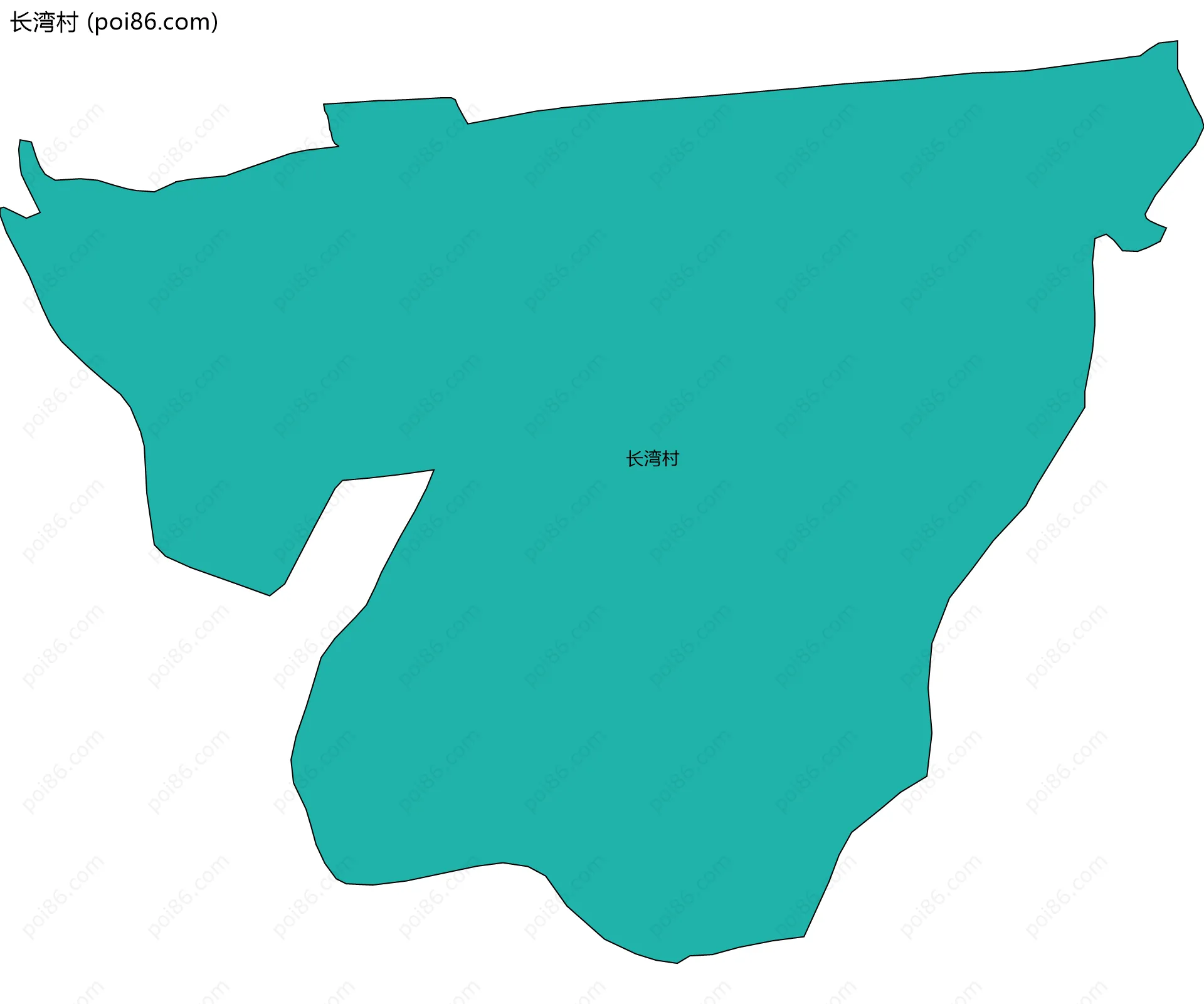 长湾村边界地图