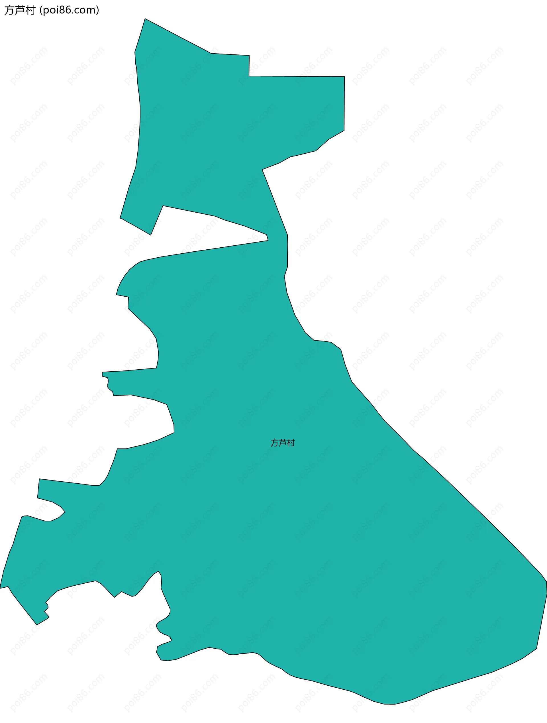 方芦村边界地图