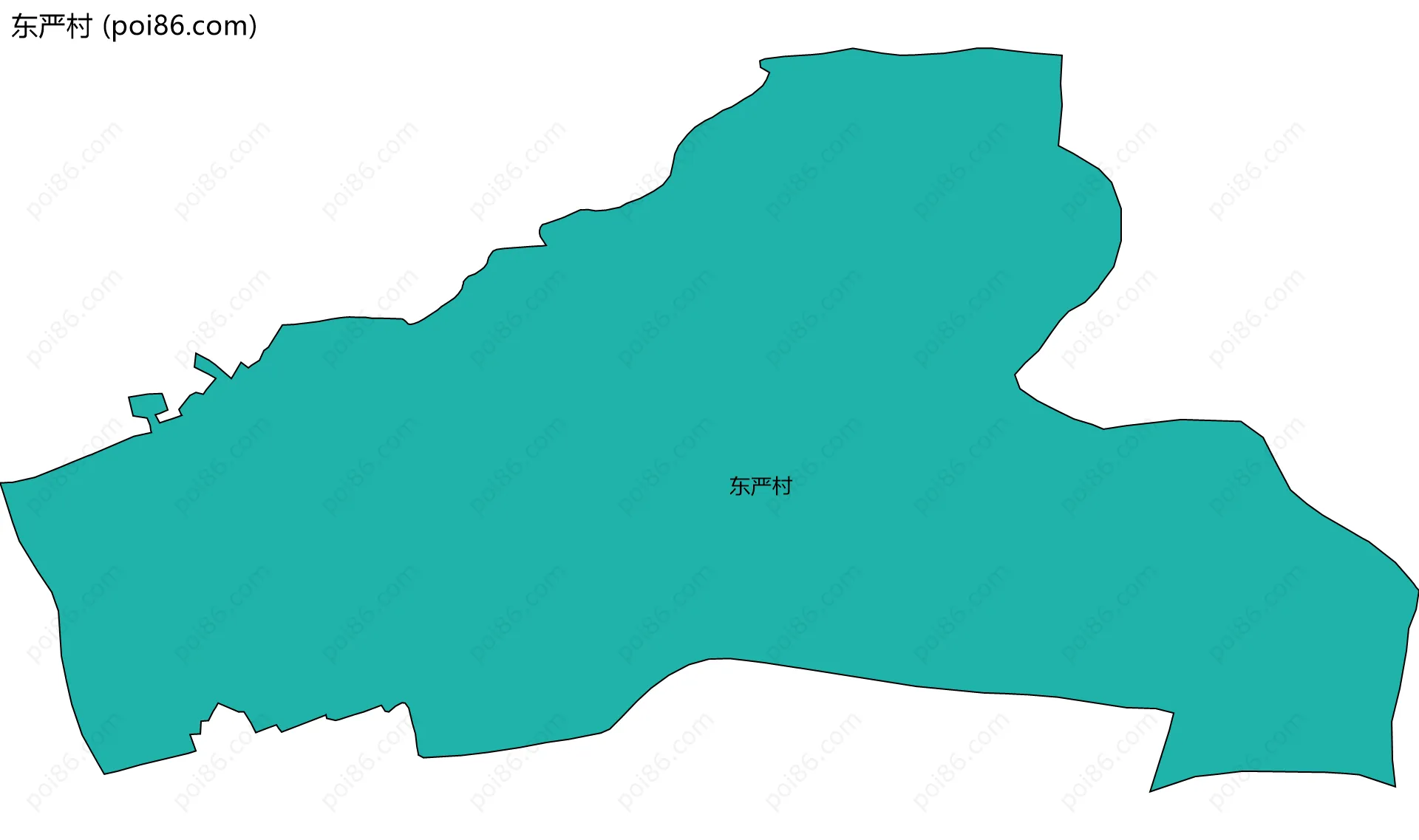 东严村边界地图