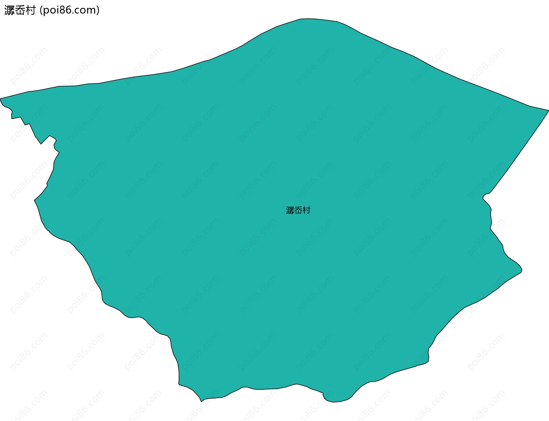 潺岙村边界地图