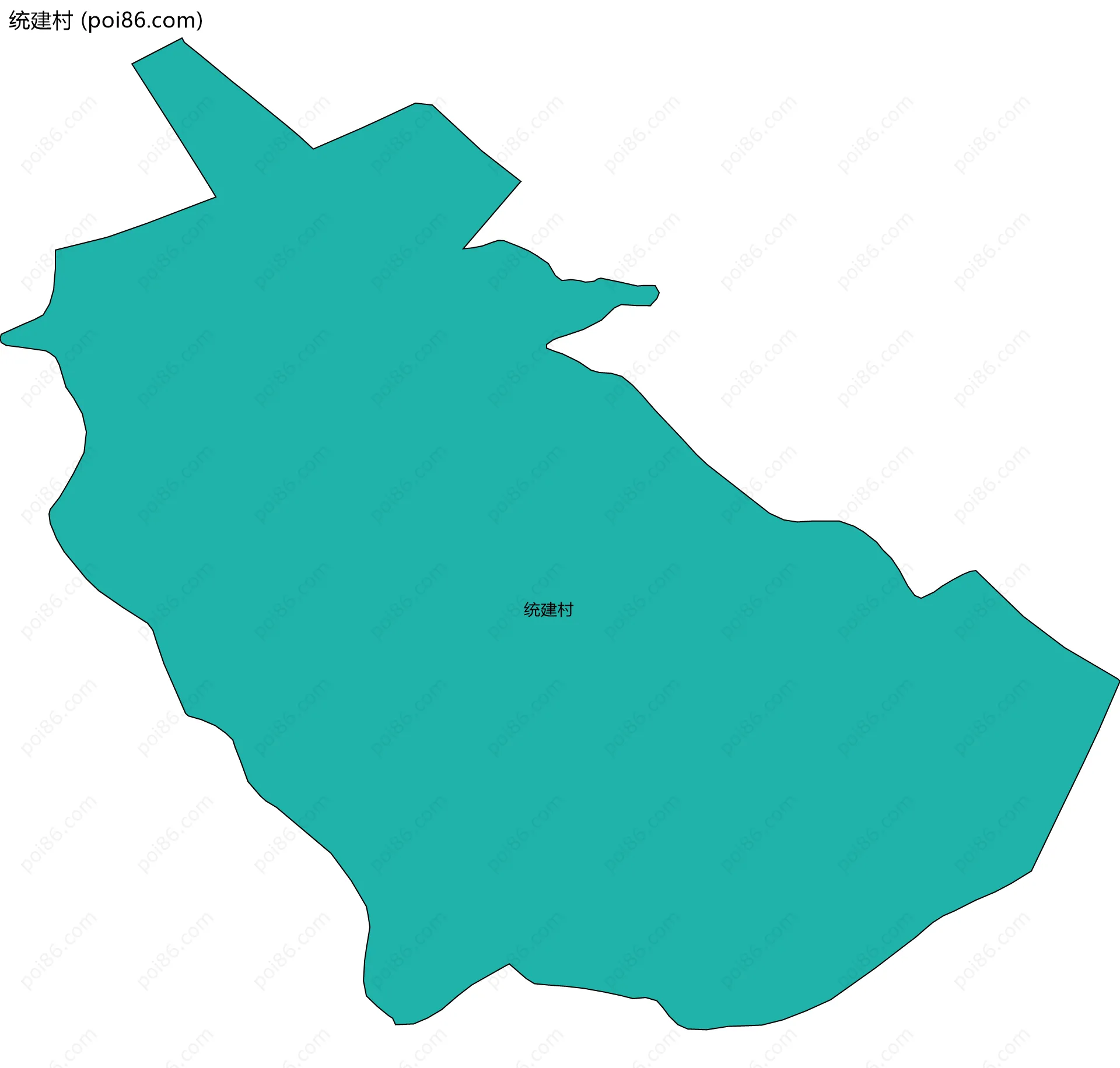 统建村边界地图