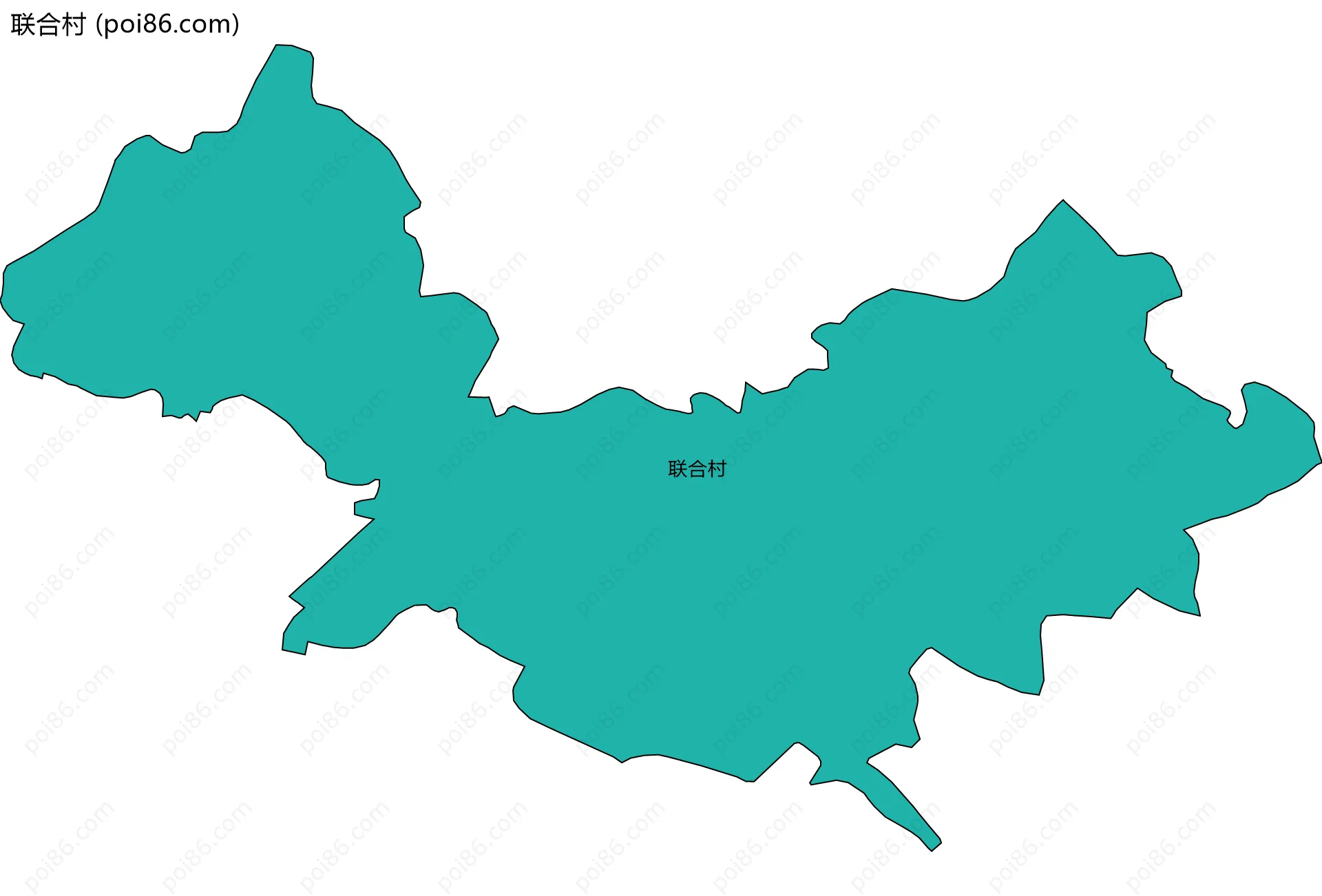 联合村边界地图