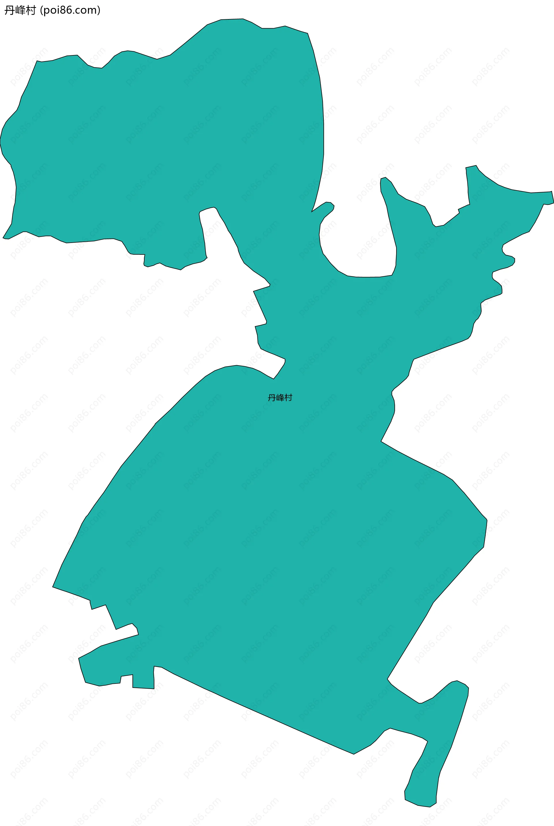 丹峰村边界地图