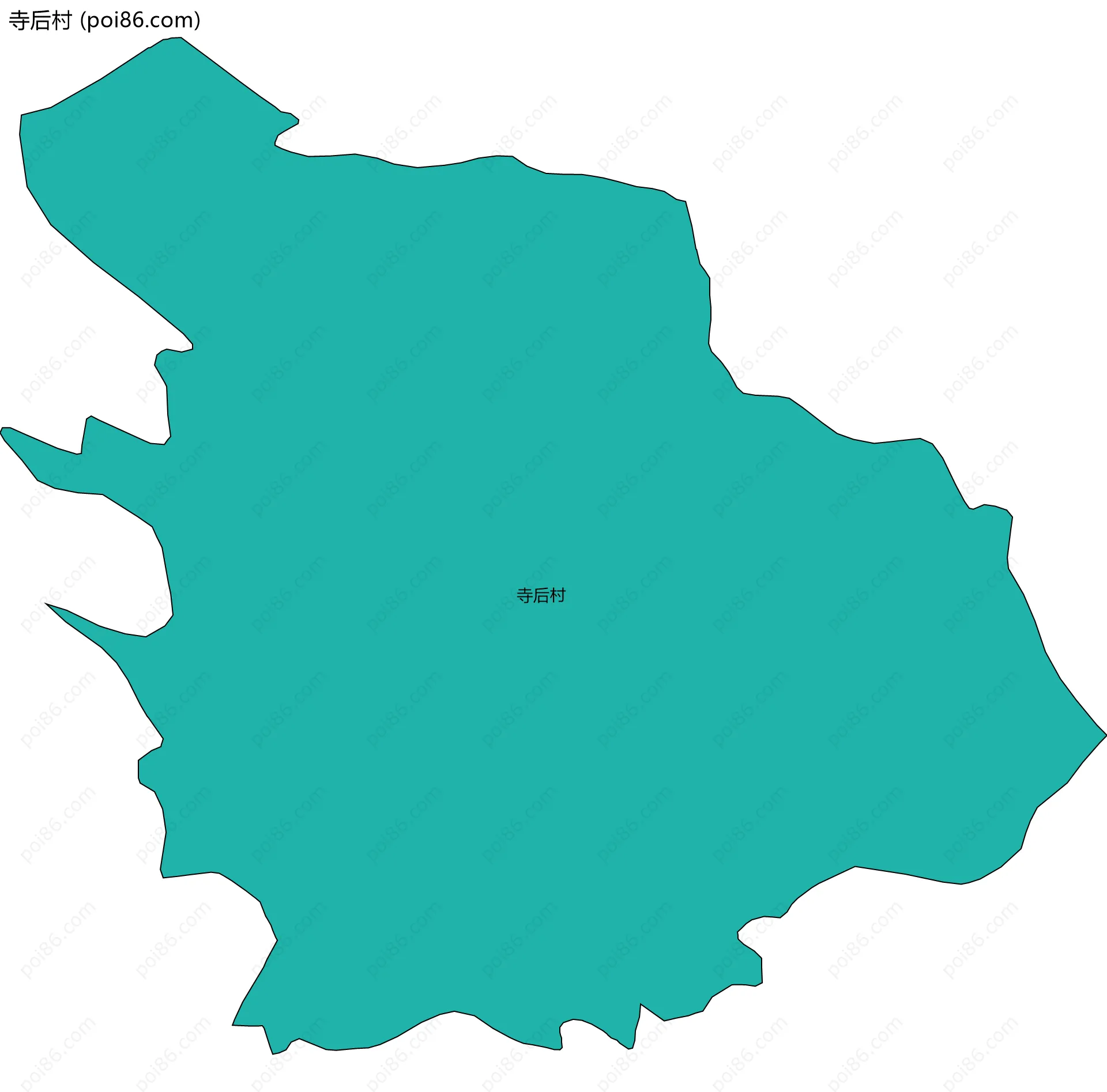 寺后村边界地图