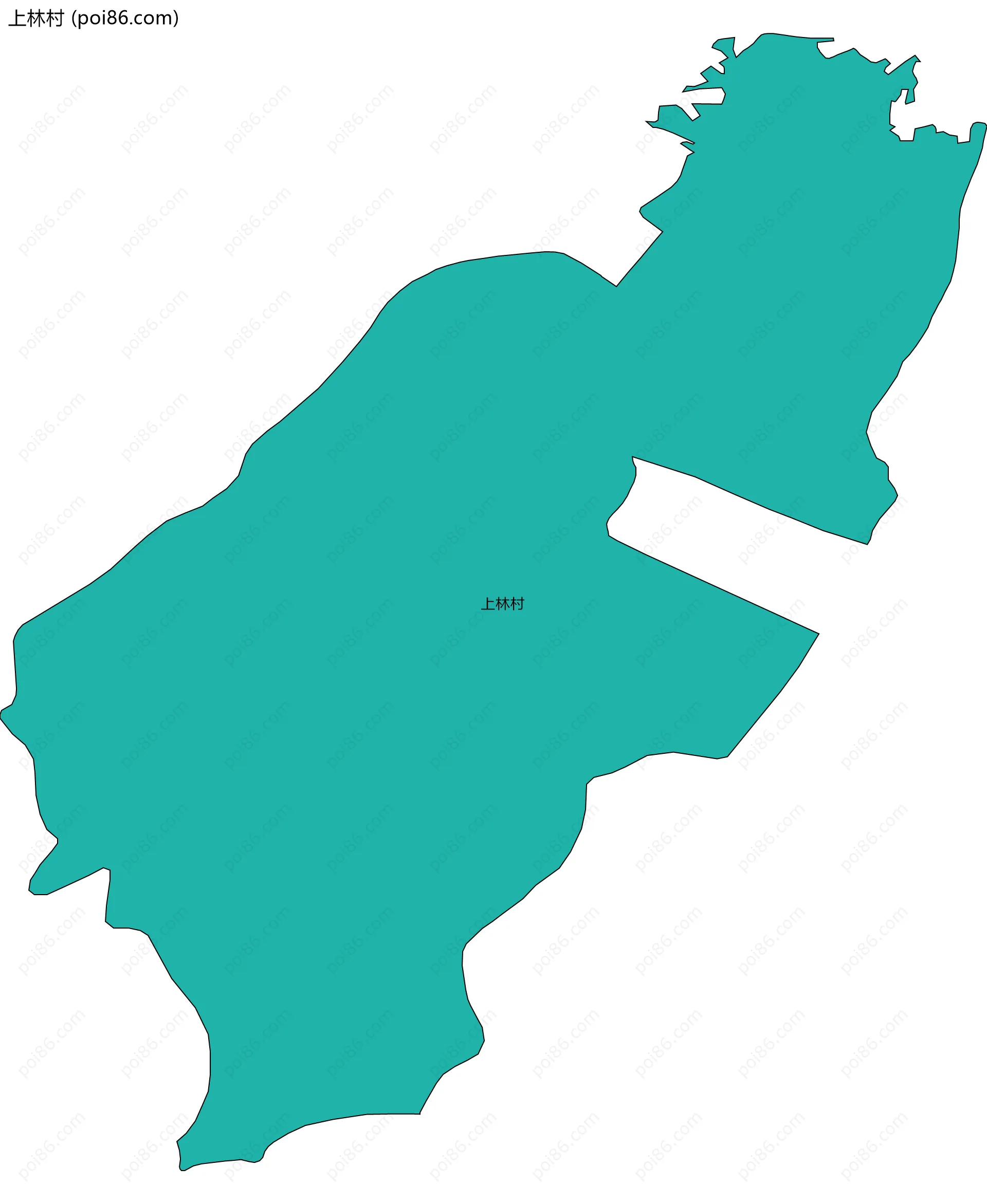 上林村边界地图