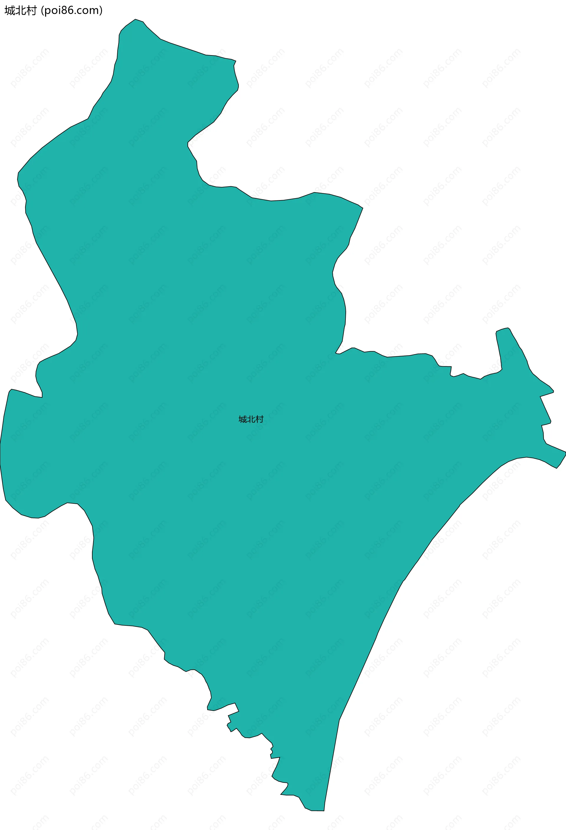 城北村边界地图