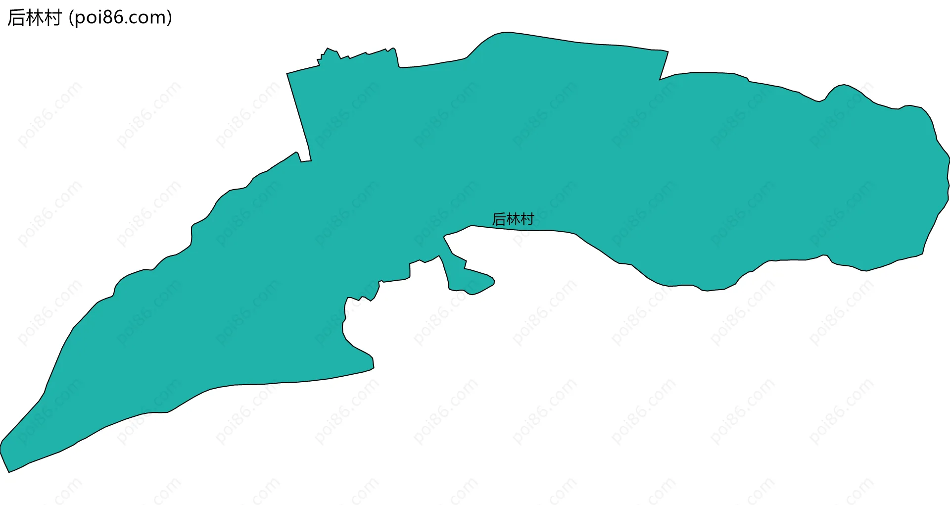 后林村边界地图