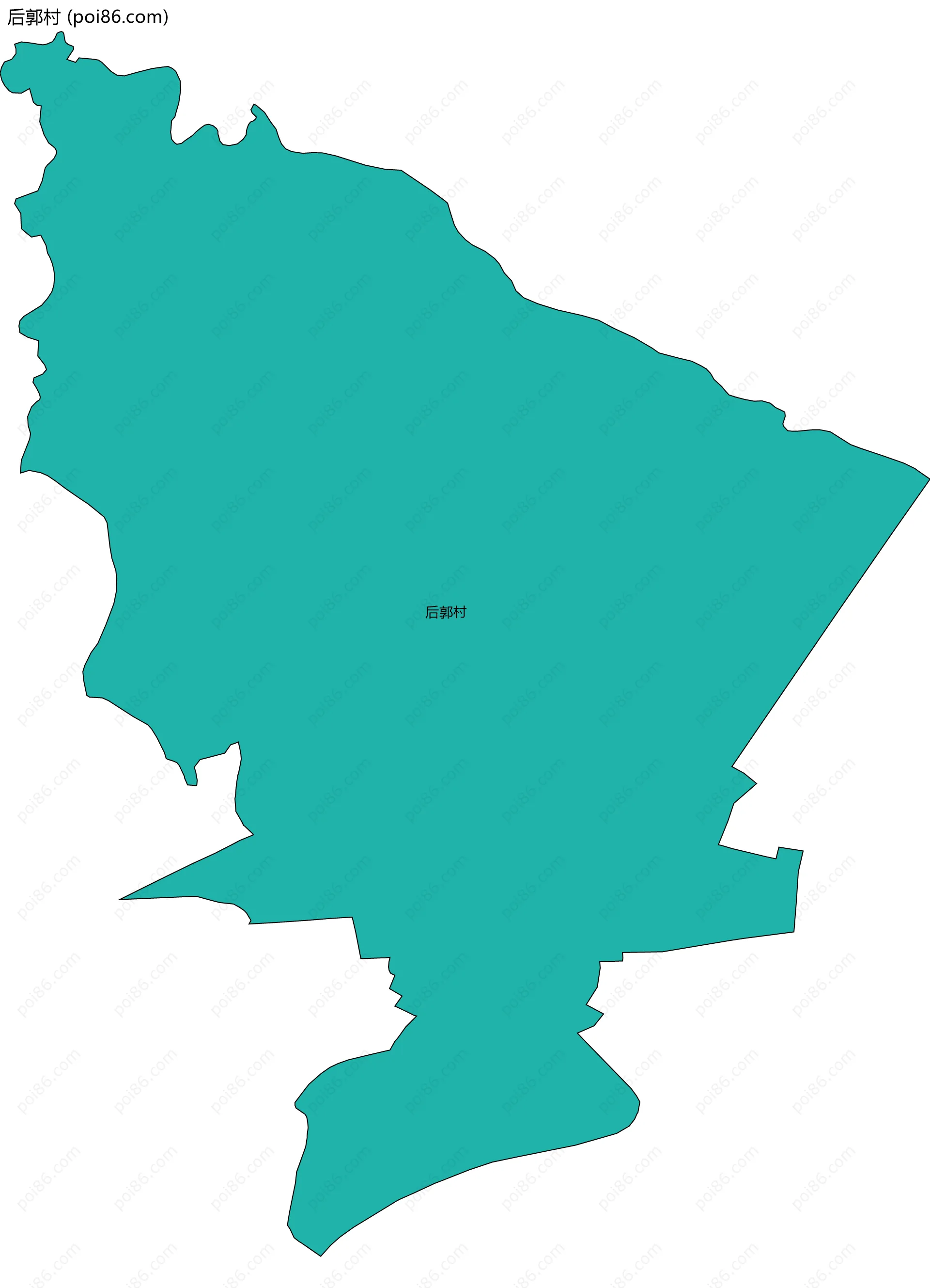 后郭村边界地图