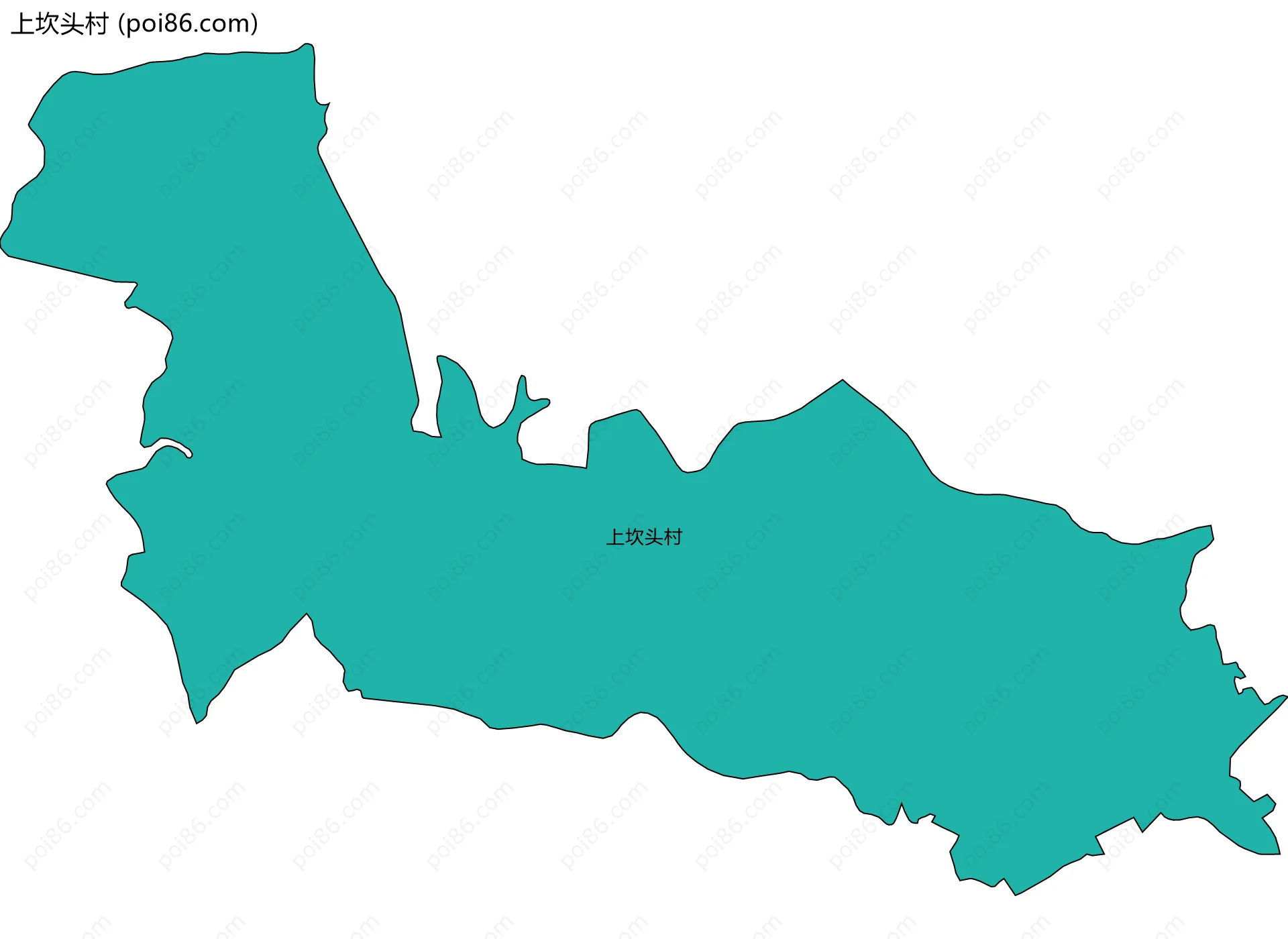 上坎头村边界地图