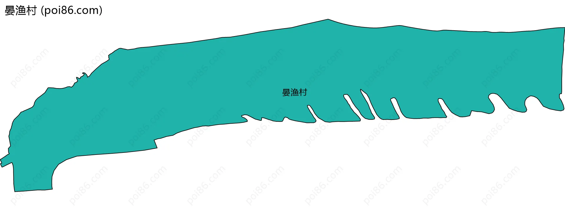 晏渔村边界地图