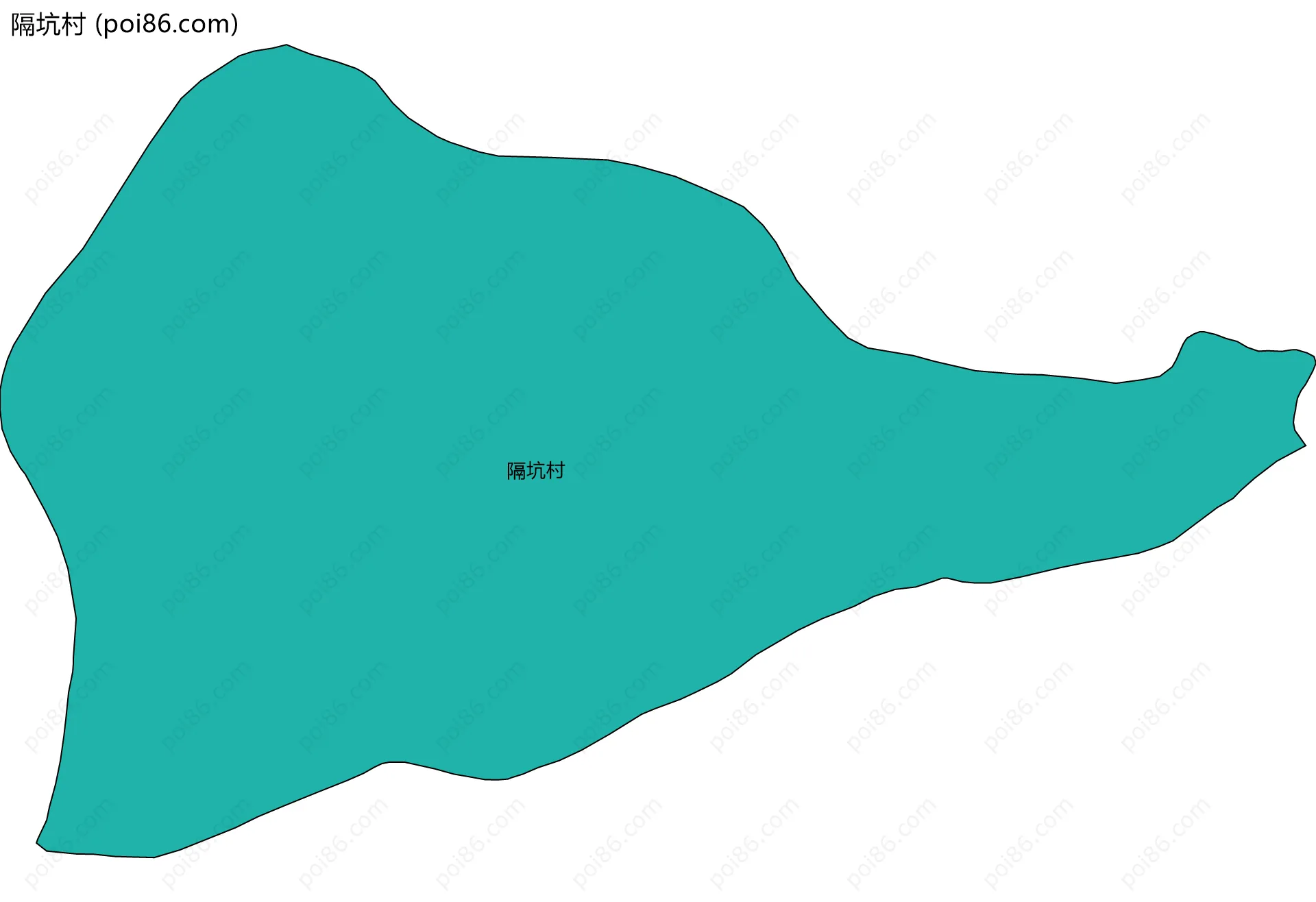 隔坑村边界地图