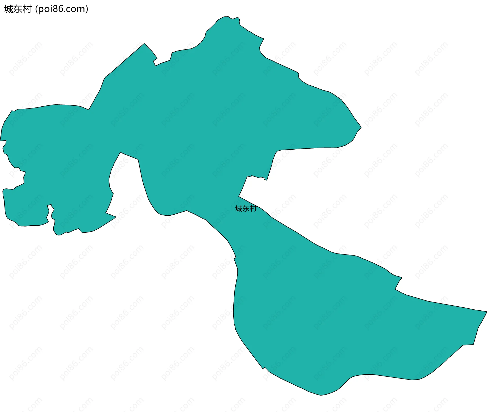 城东村边界地图