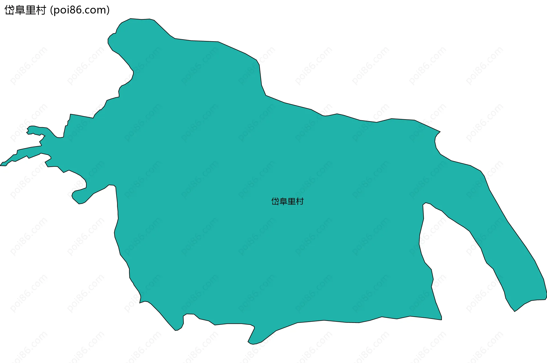 岱阜里村边界地图