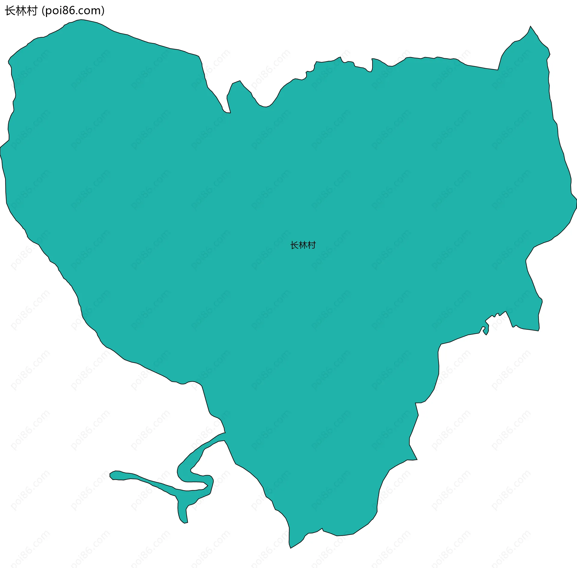 长林村边界地图