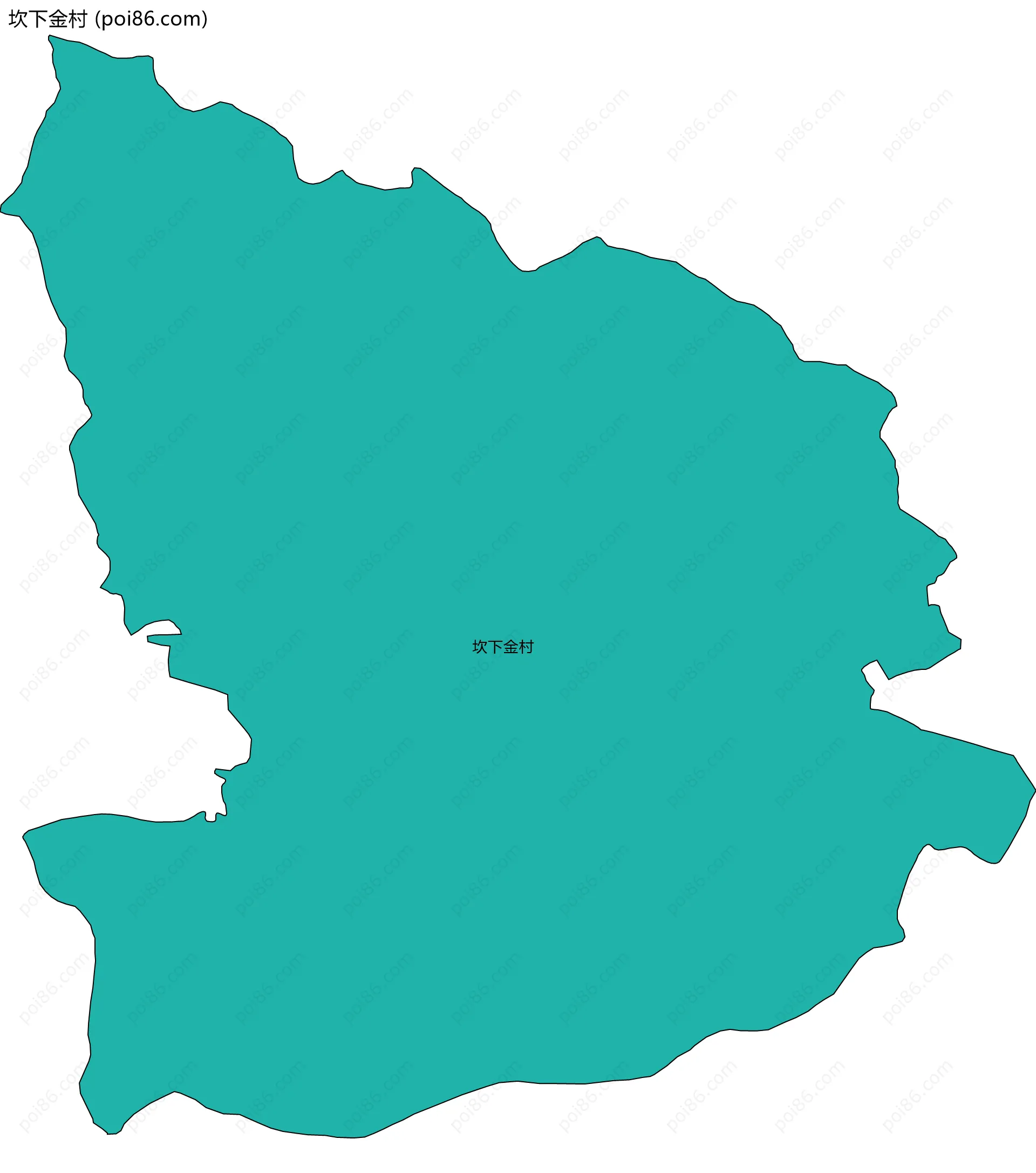 坎下金村边界地图