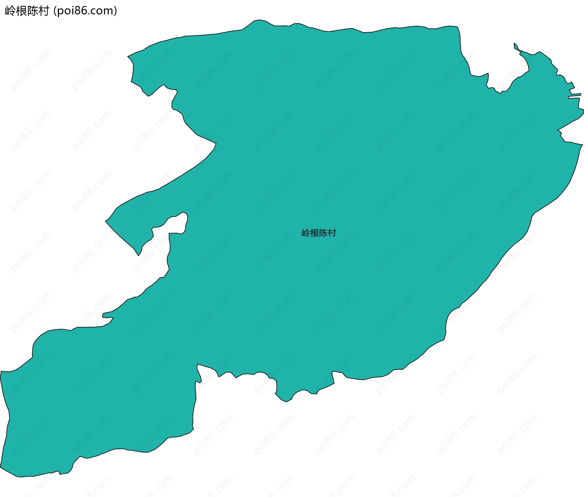 岭根陈村边界地图