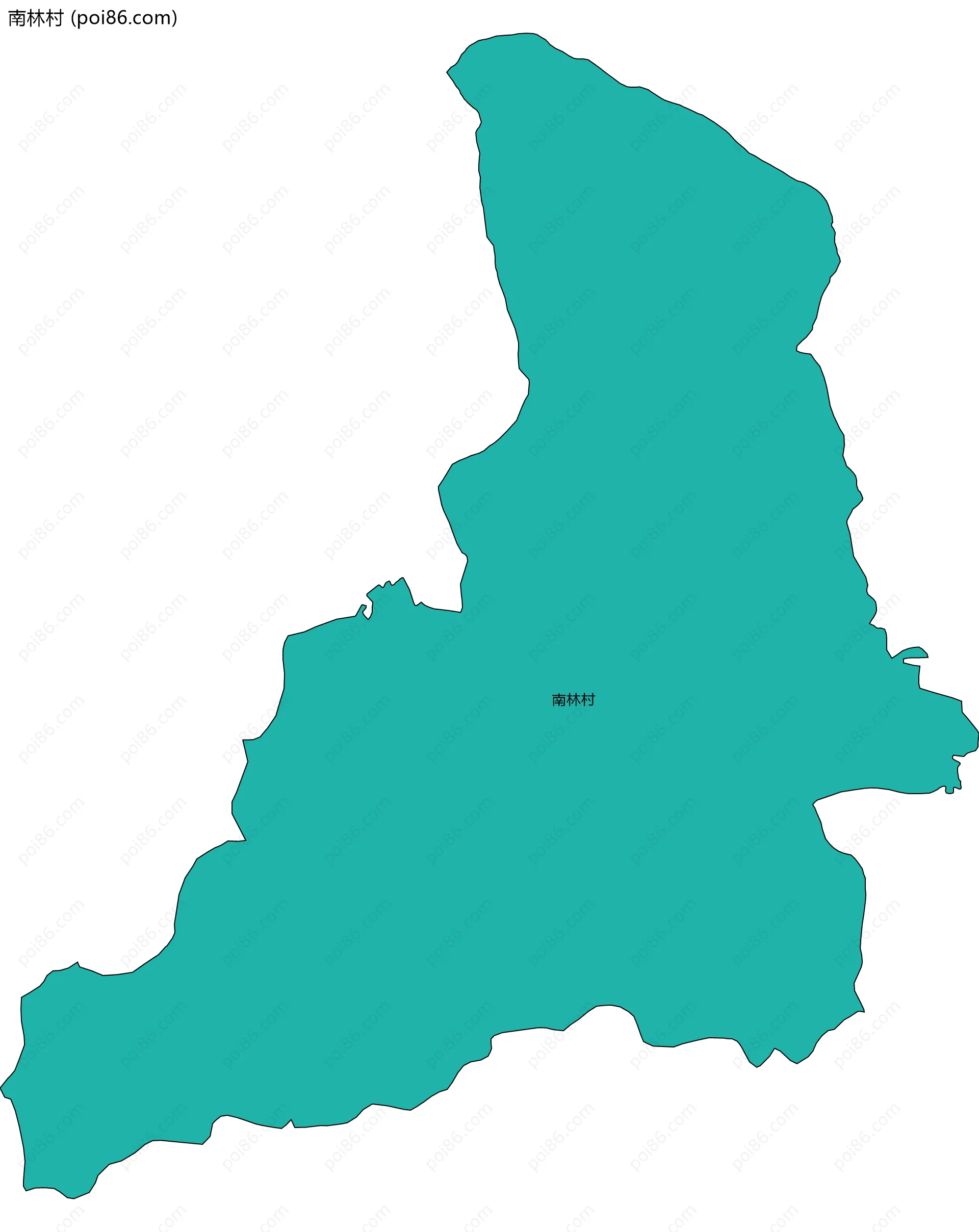 南林村边界地图