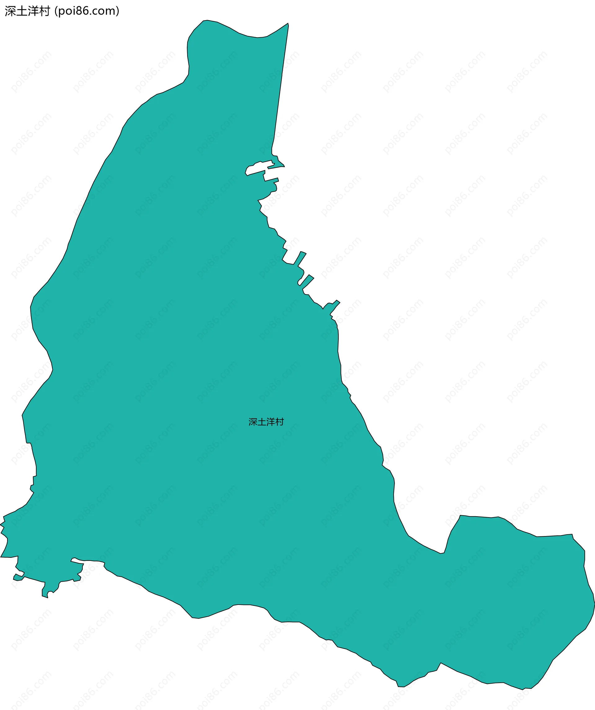 深土洋村边界地图